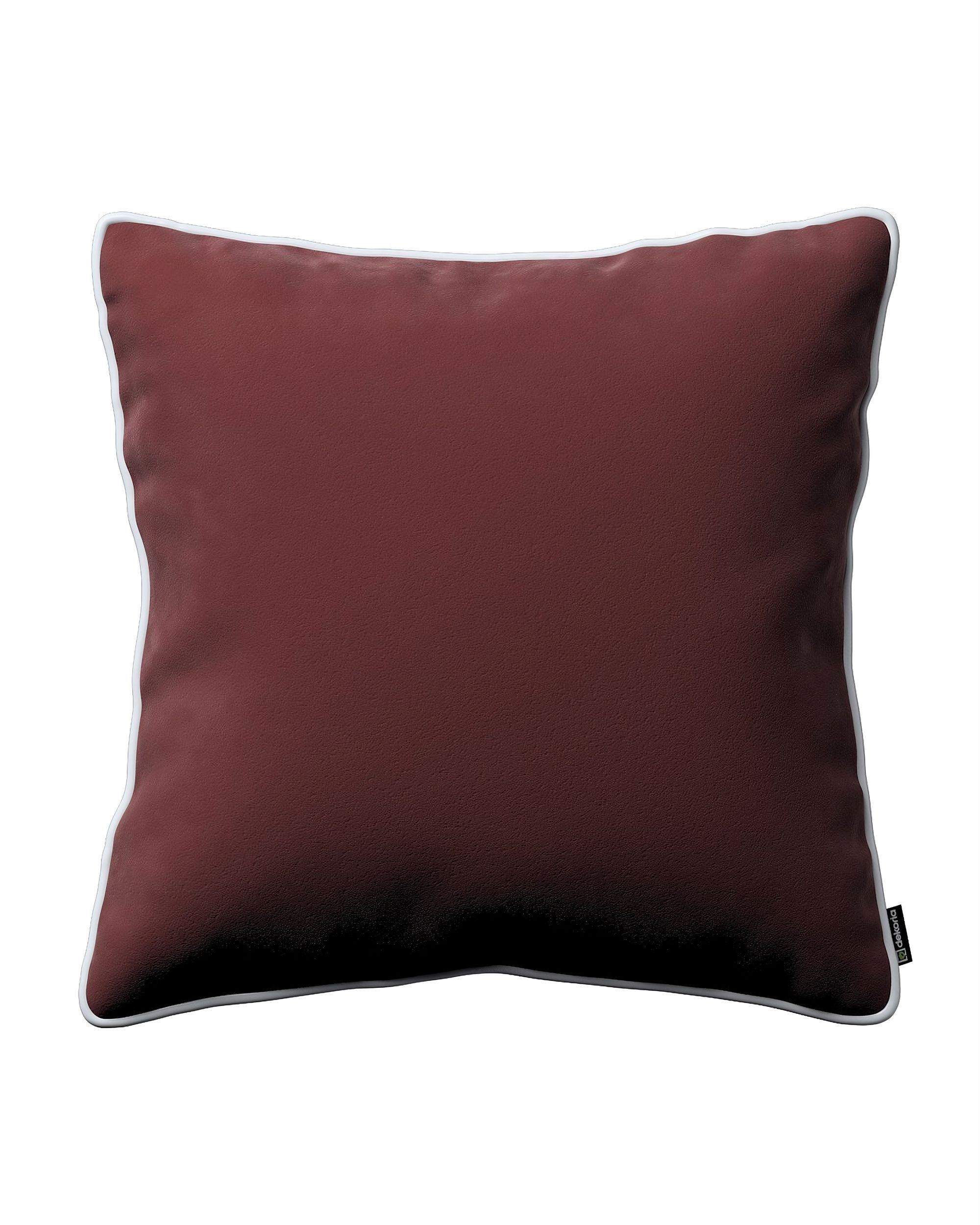 Housse de coussin Bella couleur rouge tissu brillant, velours