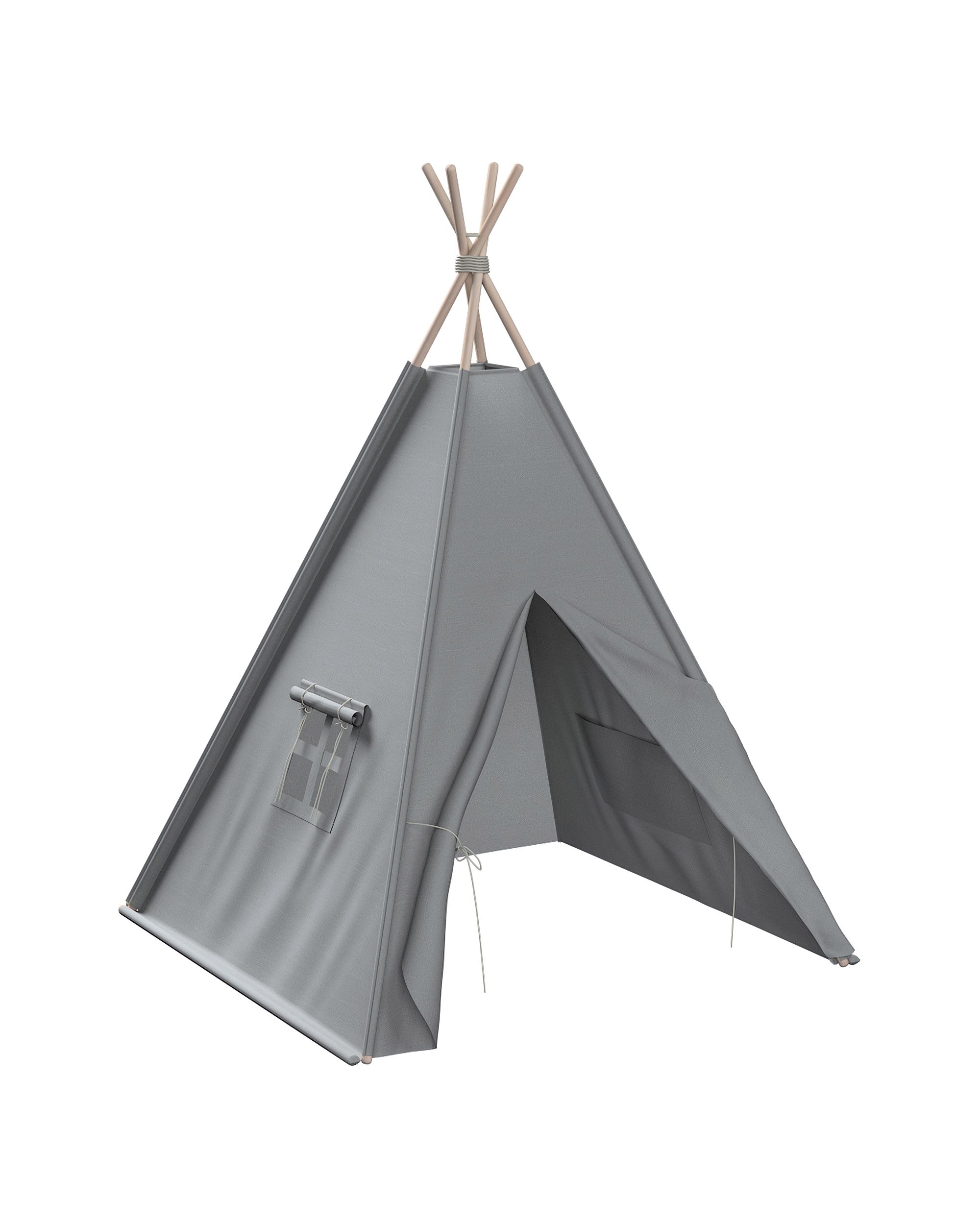 Tente de jeu Tipi couleur gris
