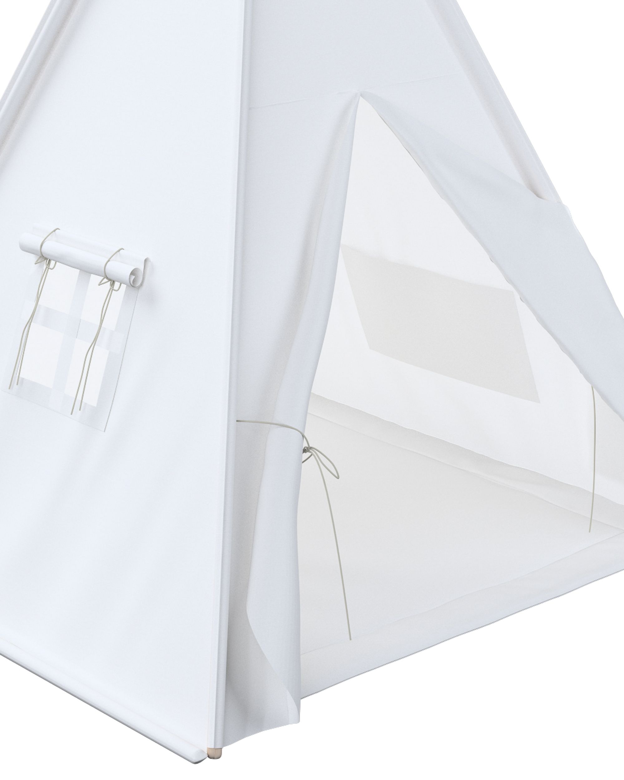 Tapis de tipi 110x110cm couleur blanc (hover)