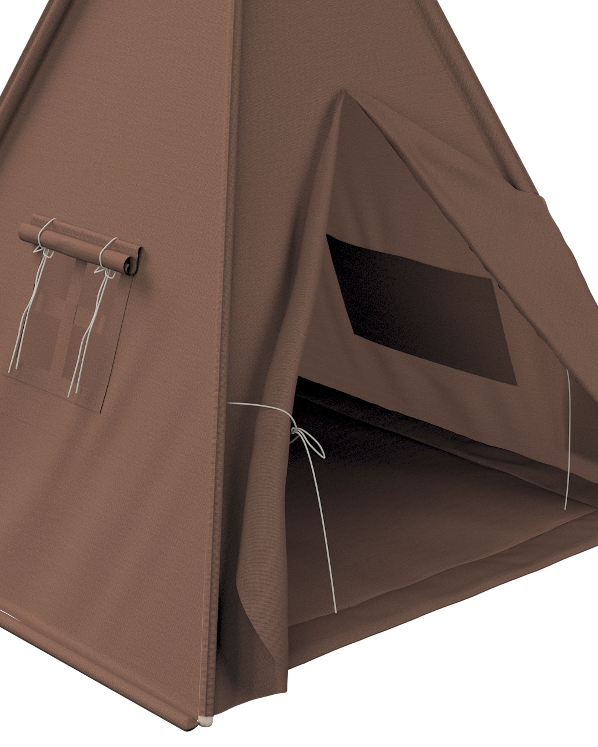 Tapis de tipi 110x110cm couleur marron (hover)