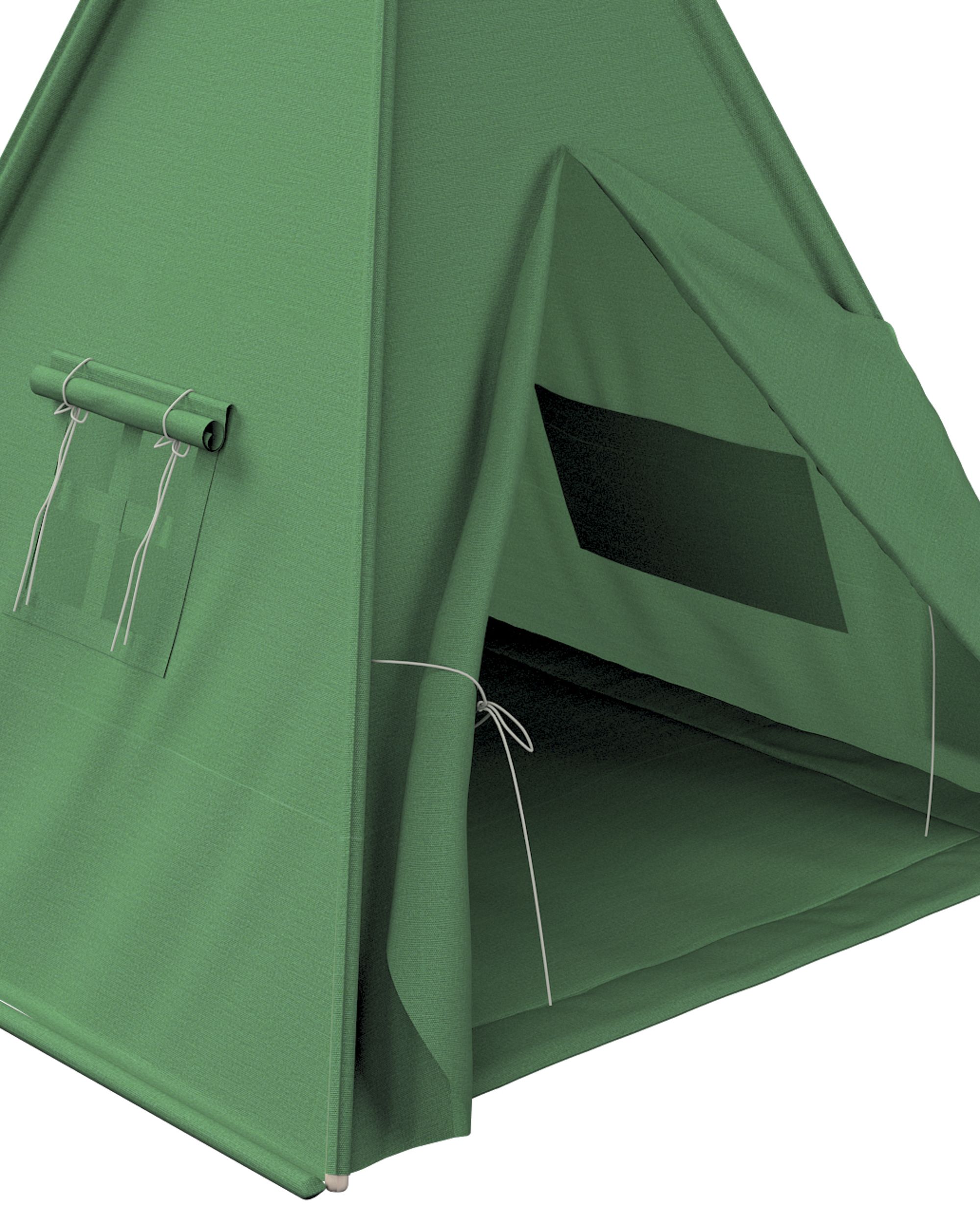 Tapis de tipi 110x110cm couleur vert (hover)