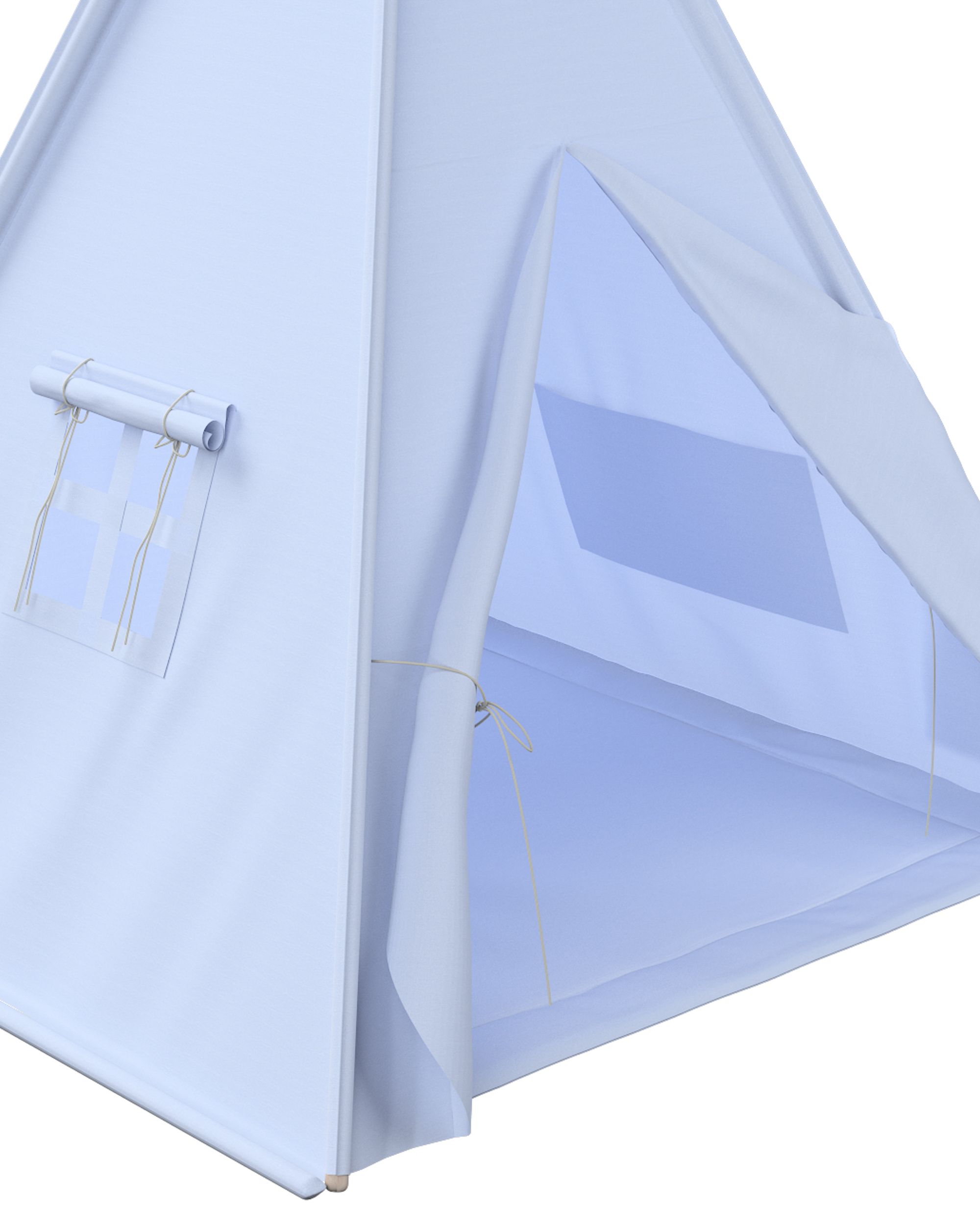 Tapis de tipi 110x110cm couleur bleu (hover)
