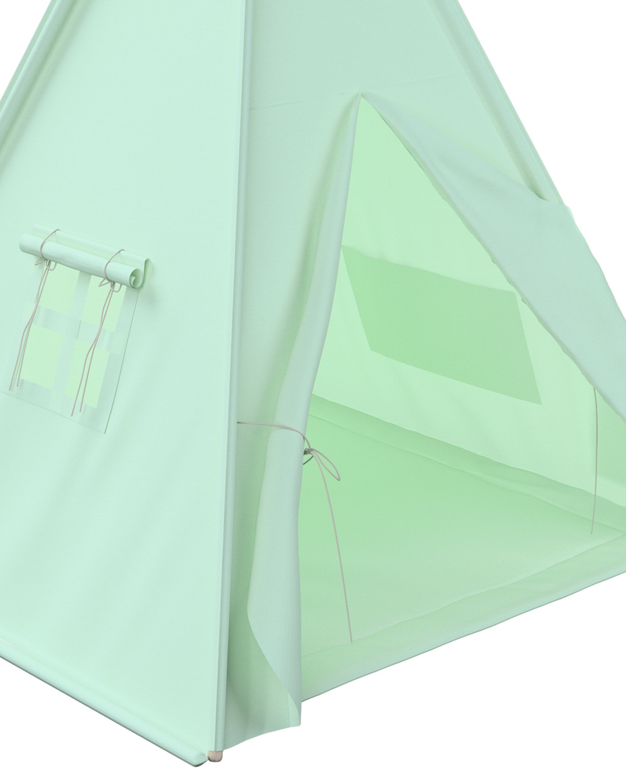 Tapis de tipi 110x110cm couleur vert (hover)