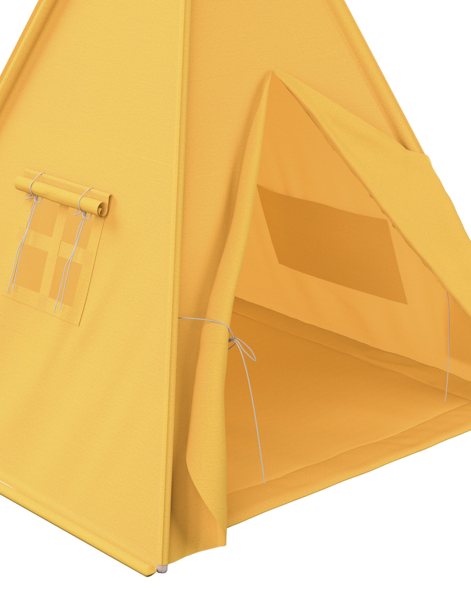 Tapis de tipi 110x110cm couleur jaune (hover)