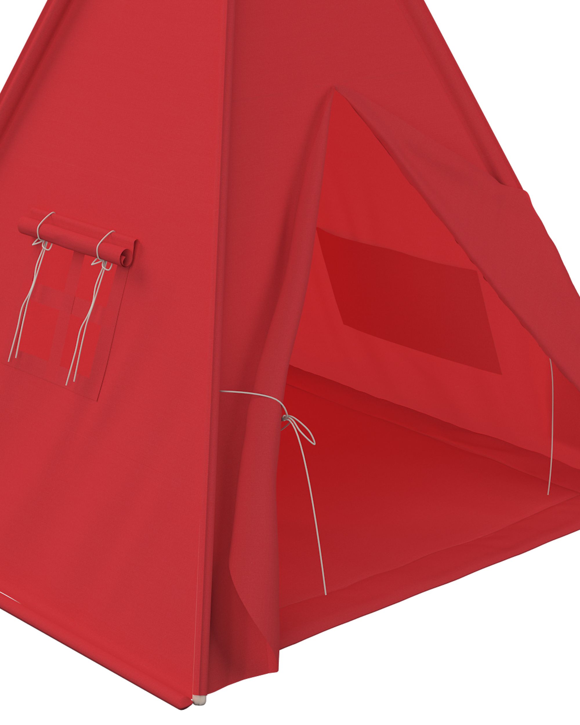 Tapis de tipi 110x110cm couleur rouge (hover)