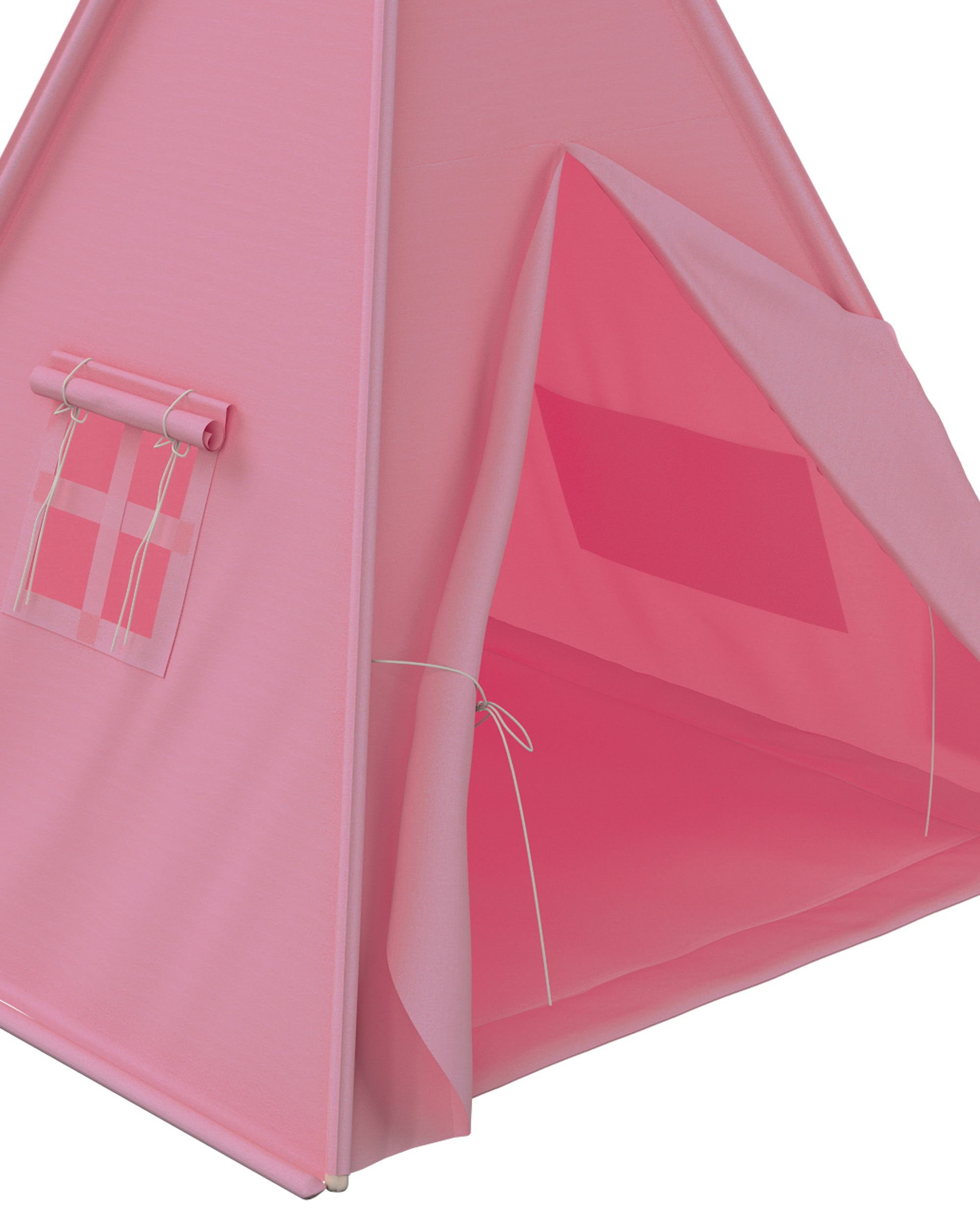 Tapis de tipi 110x110cm couleur rose (hover)