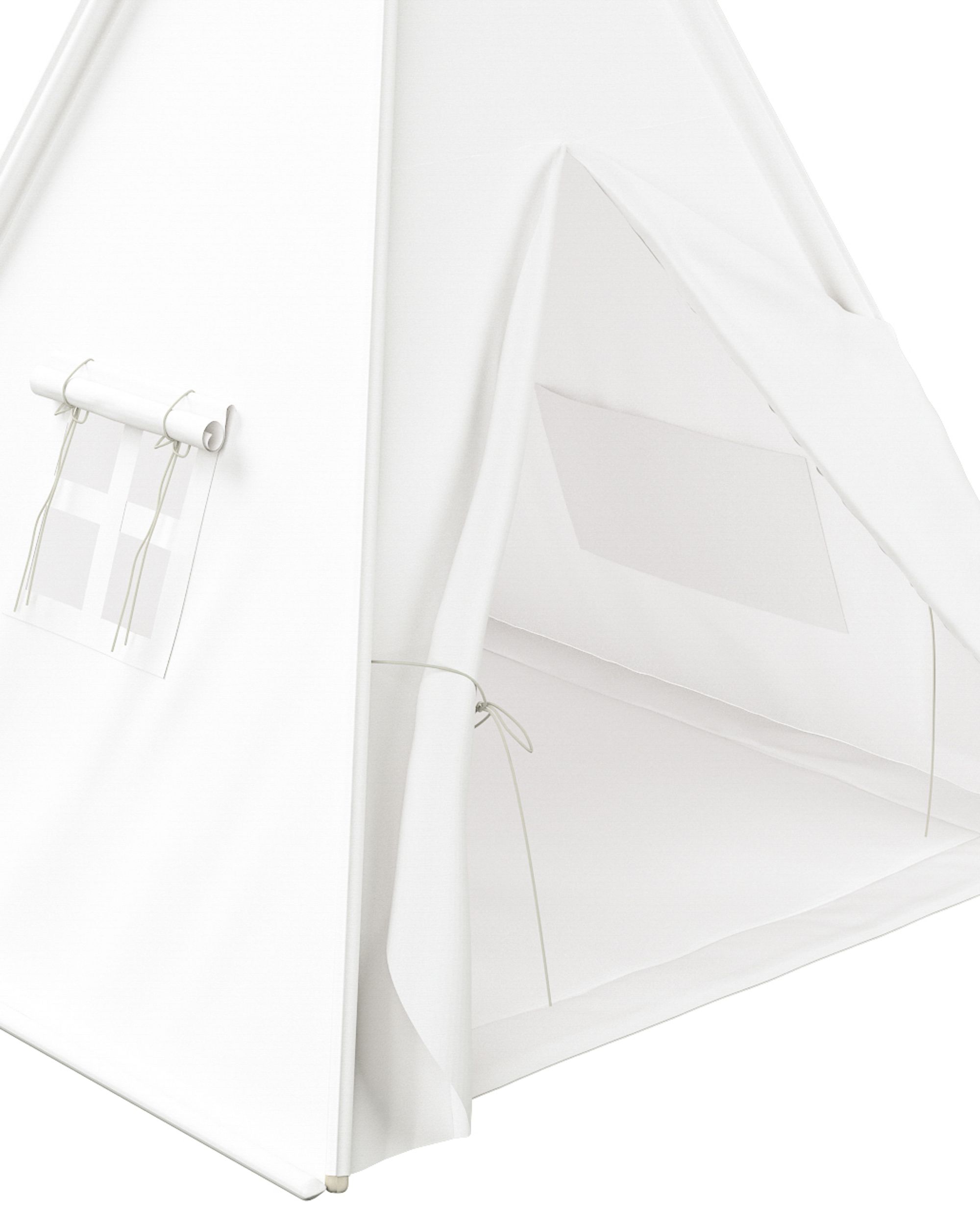 Tapis de tipi 110x110cm couleur blanc (hover)