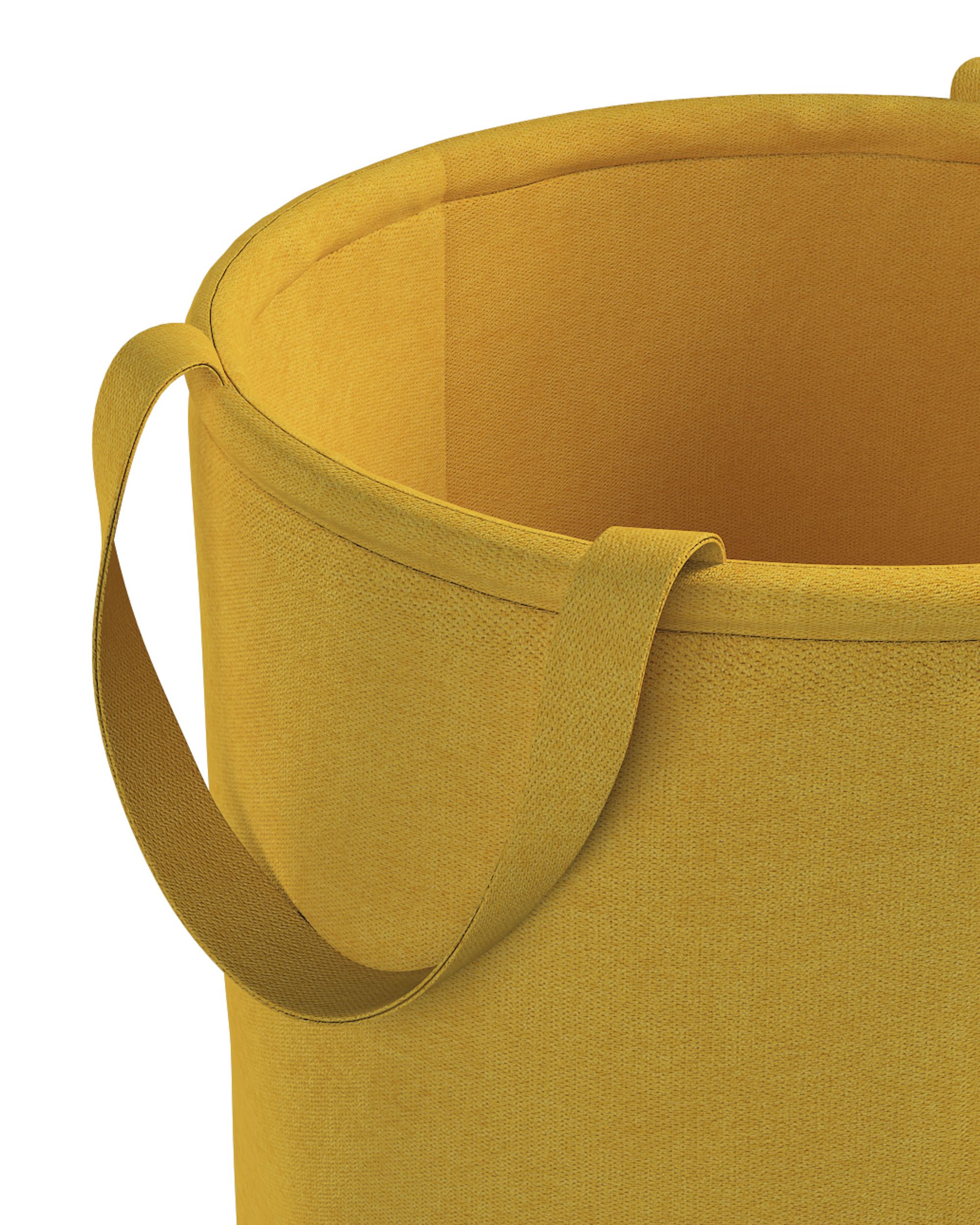 Panier à jouetsTobi couleur jaune tissu tresse (hover)