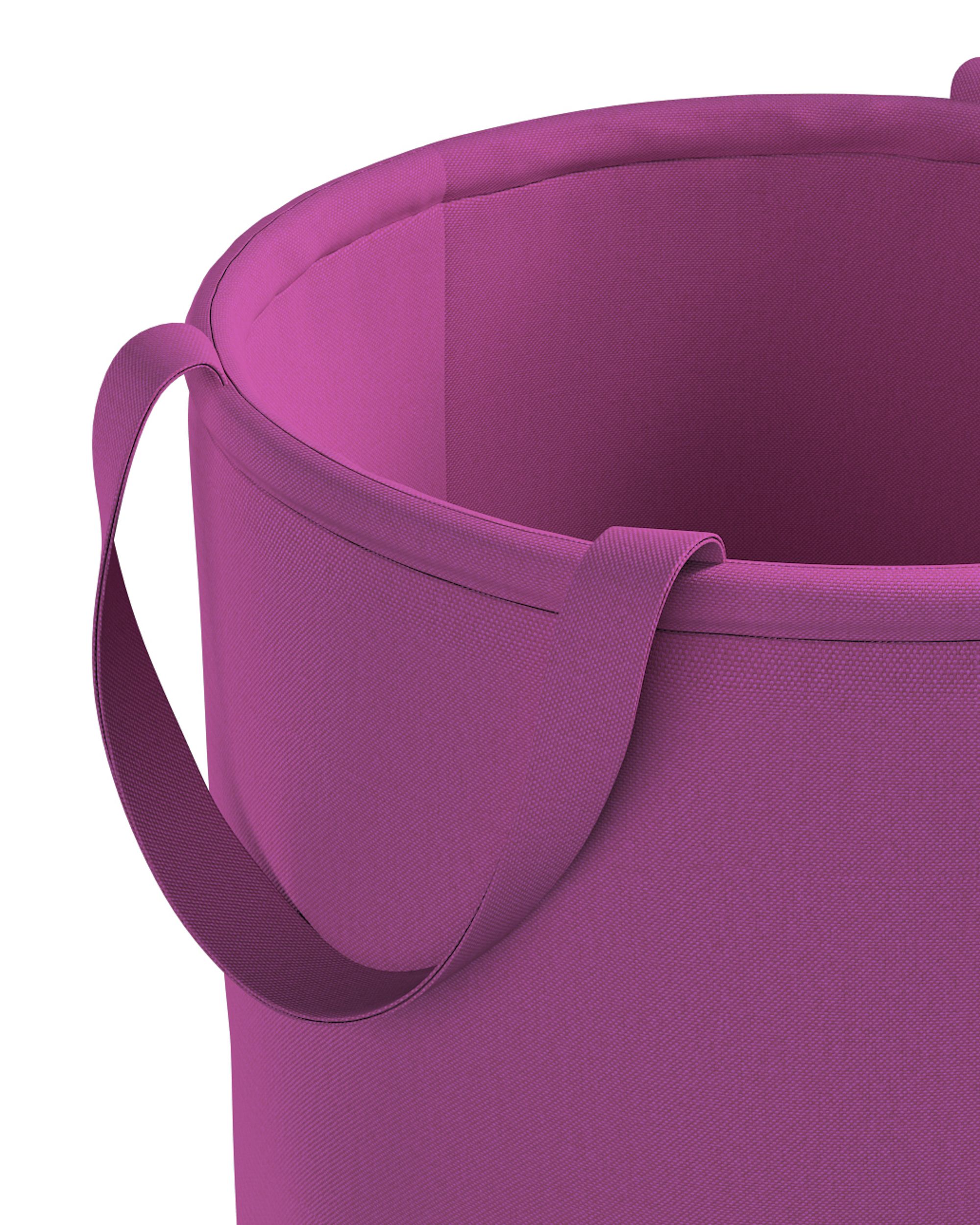 Panier à jouetsTobi couleur rose tissu tresse (hover)
