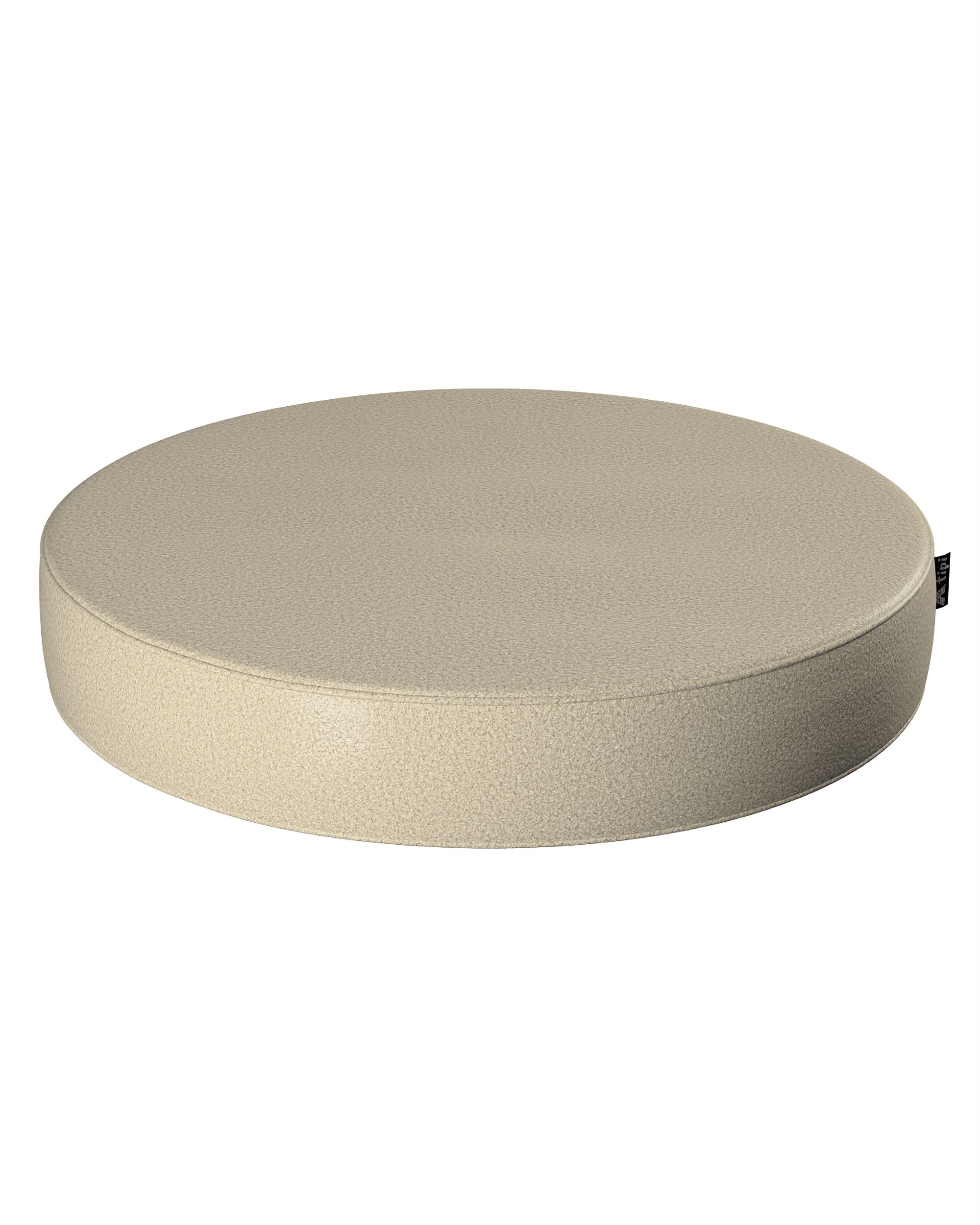 Pouf Dot couleur beige tissu tresse