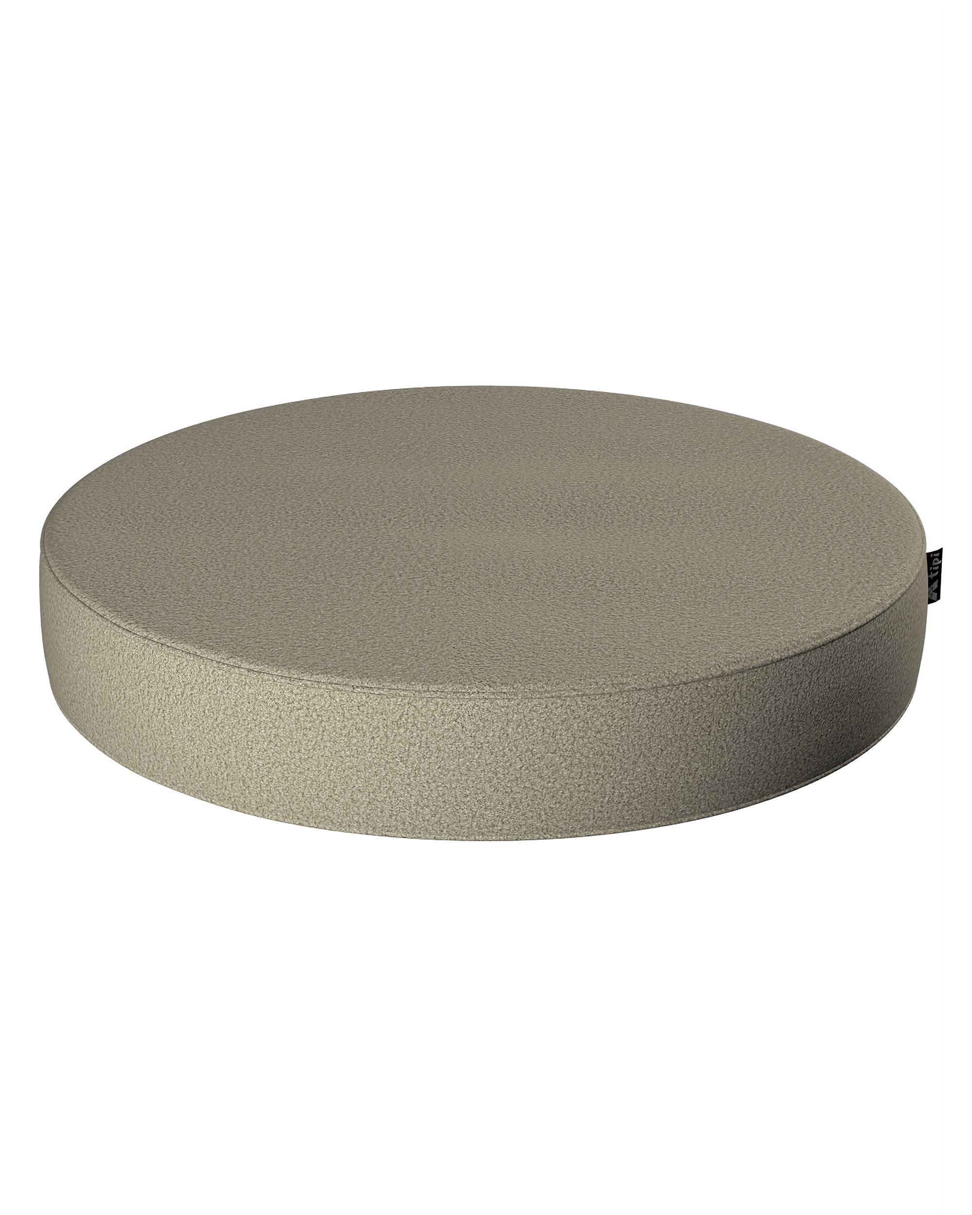Pouf Dot couleur beige tissu tresse