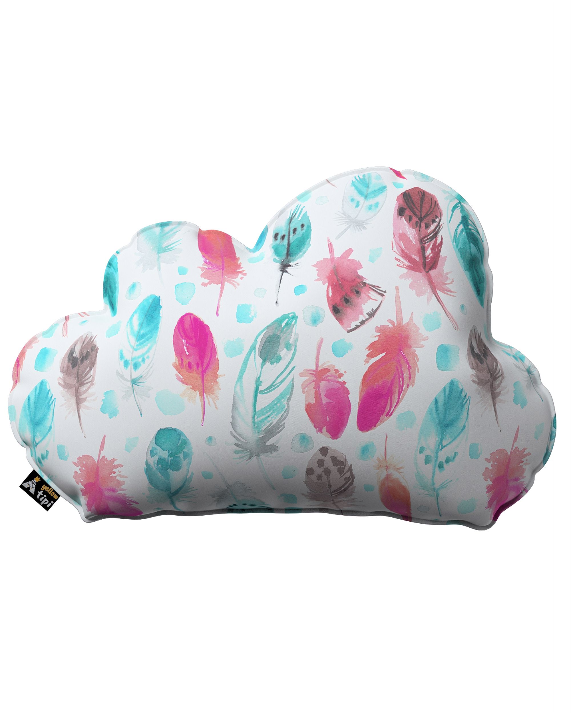 Coussin Soft Cloud couleur bleu tissu à motifs