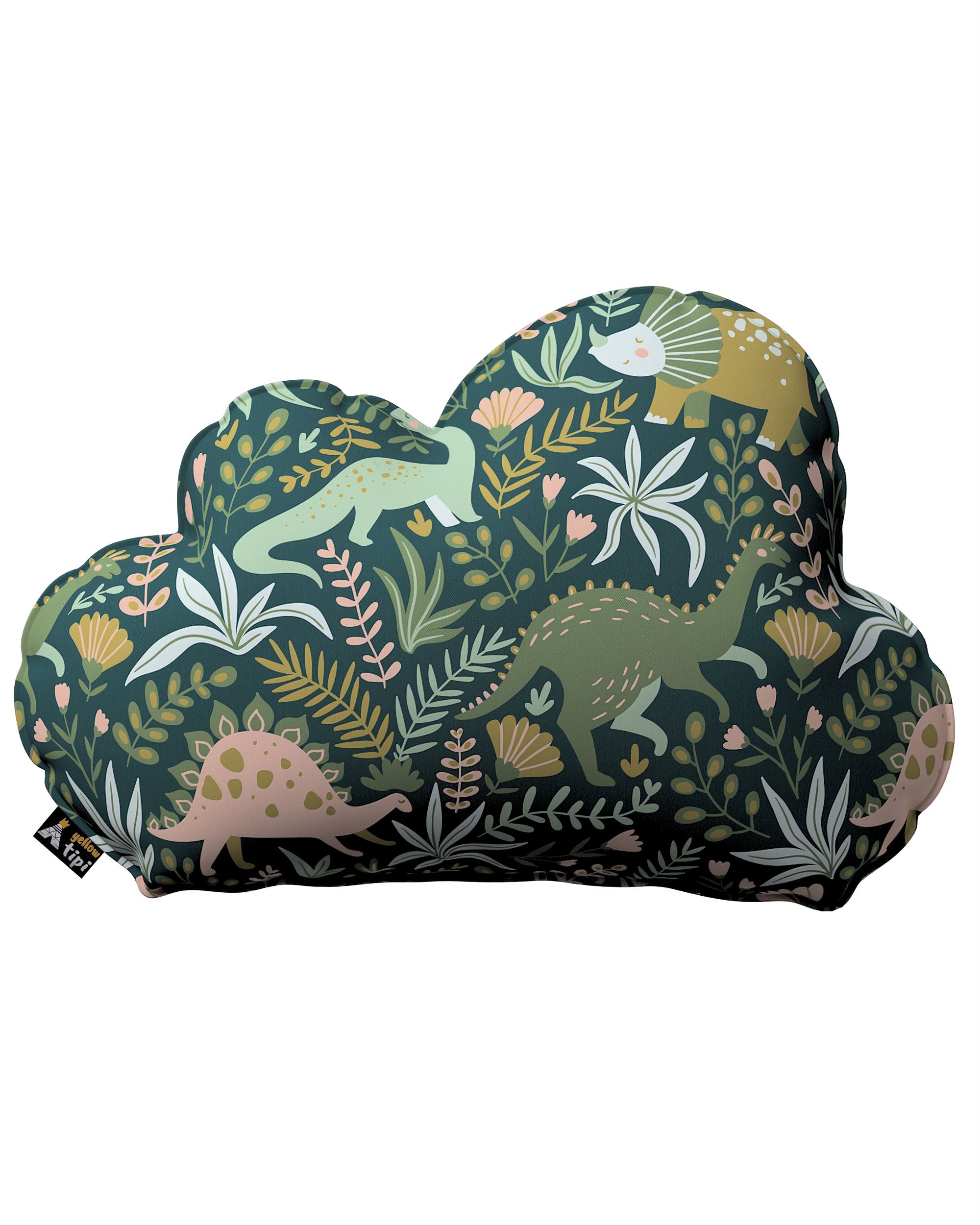 Coussin Soft Cloud couleur vert tissu à motifs