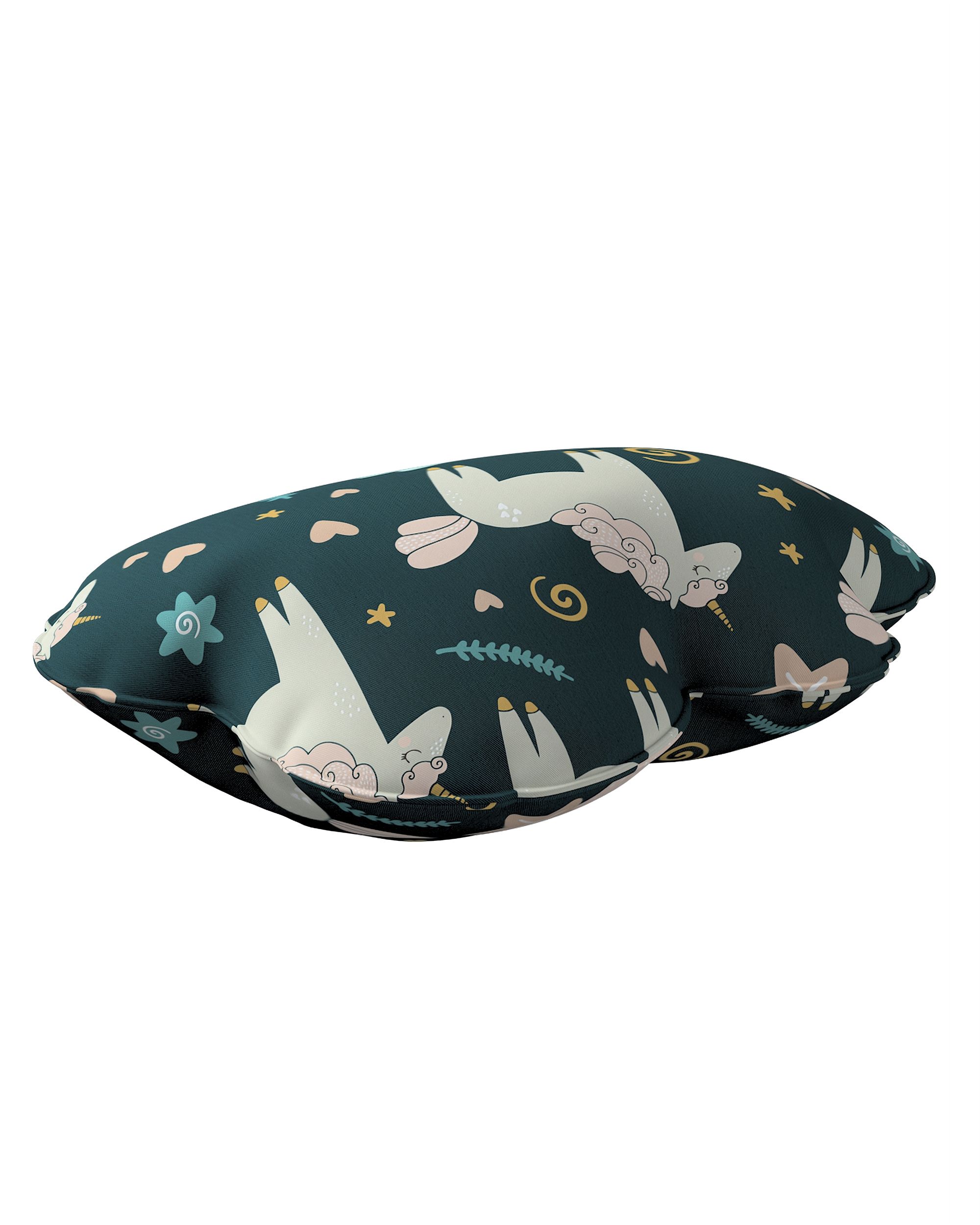 Coussin Soft Cloud couleur marron tissu à motifs (hover)