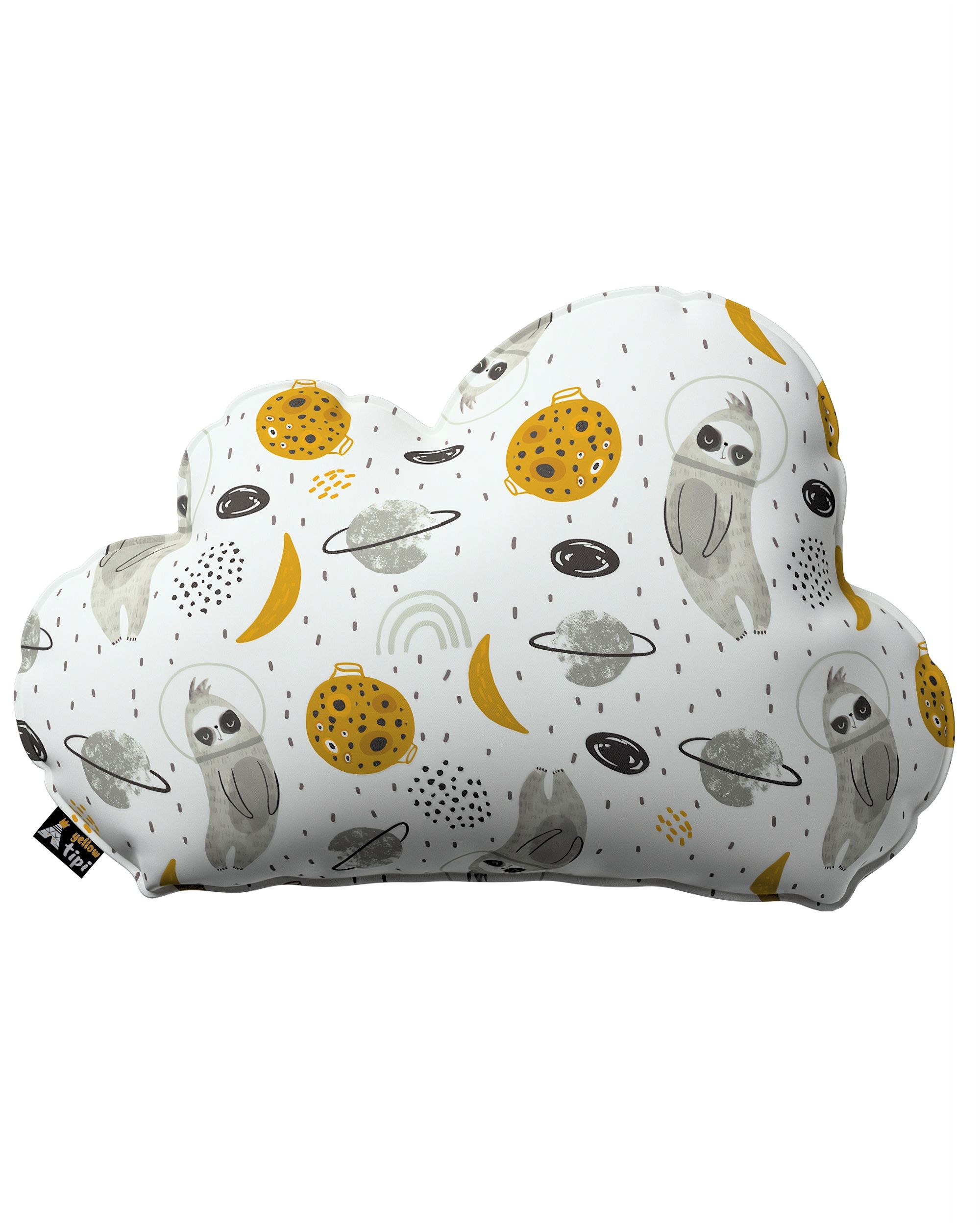 Coussin Soft Cloud couleur blanc tissu à motifs