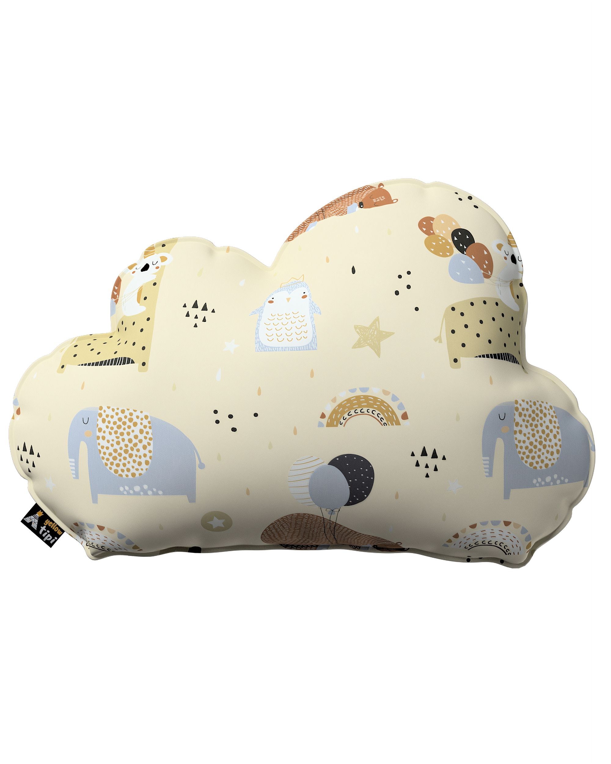 Coussin Soft Cloud couleur beige tissu à motifs