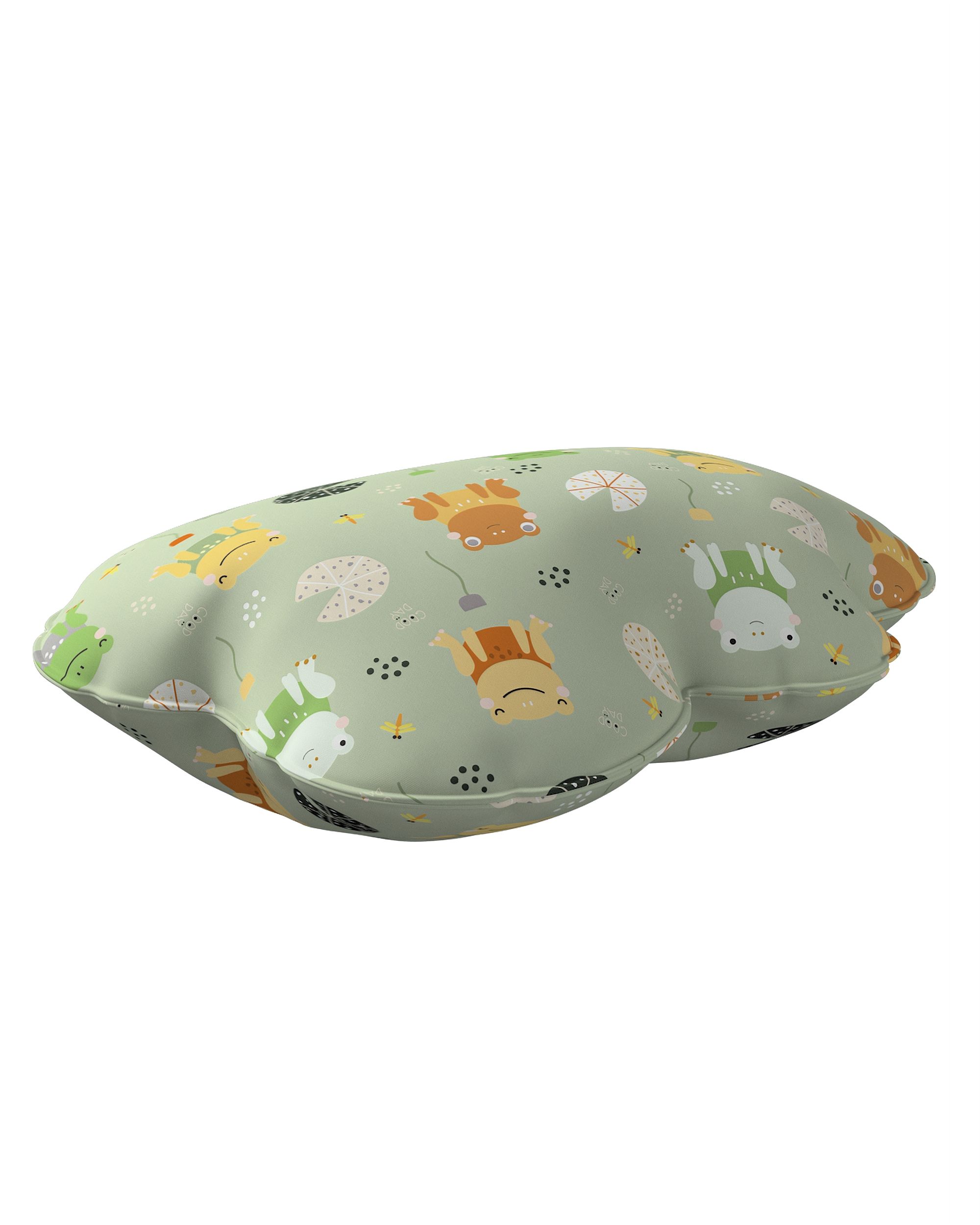 Coussin Soft Cloud couleur vert tissu à motifs (hover)