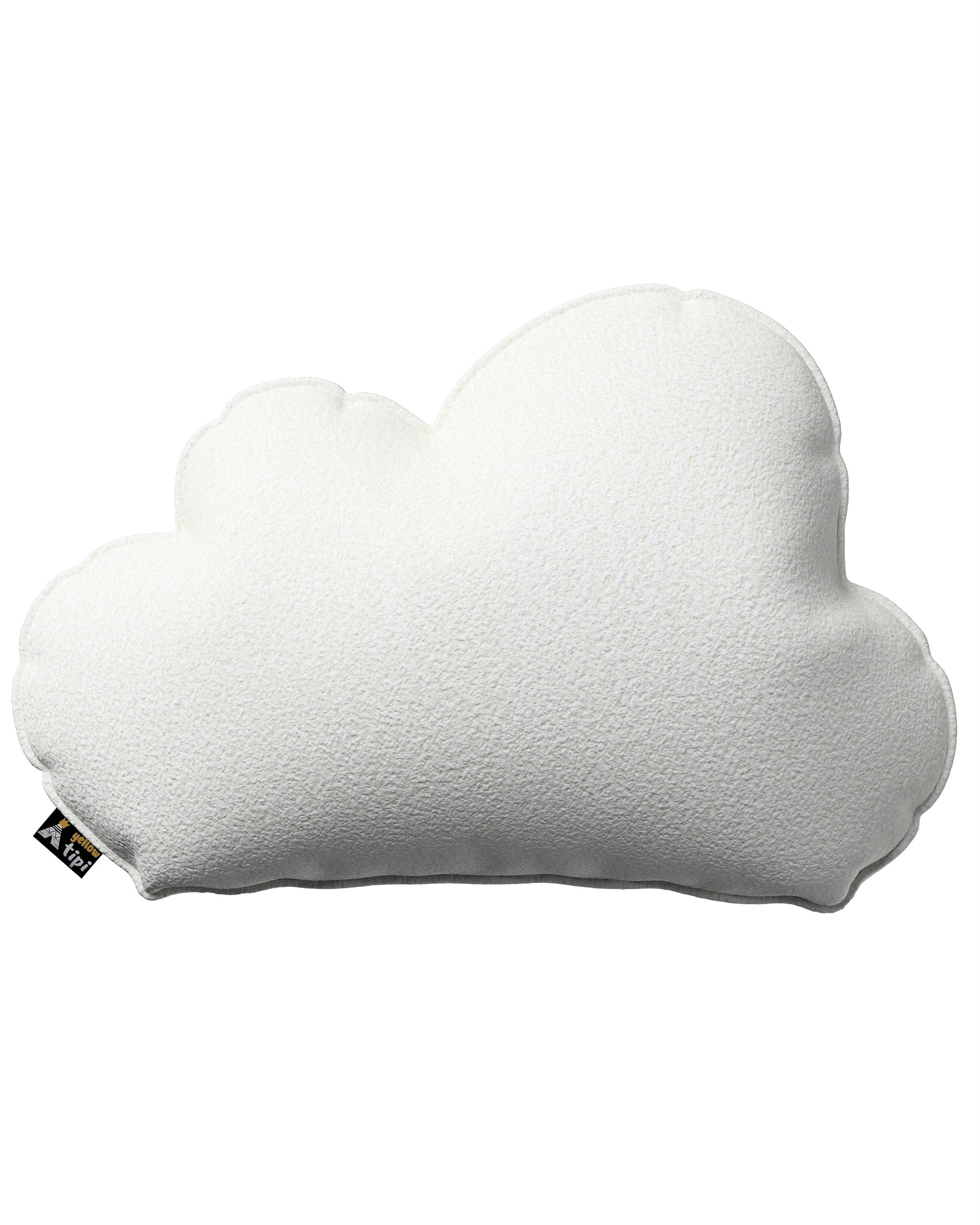 Coussin Soft Cloud couleur blanc tissu tresse