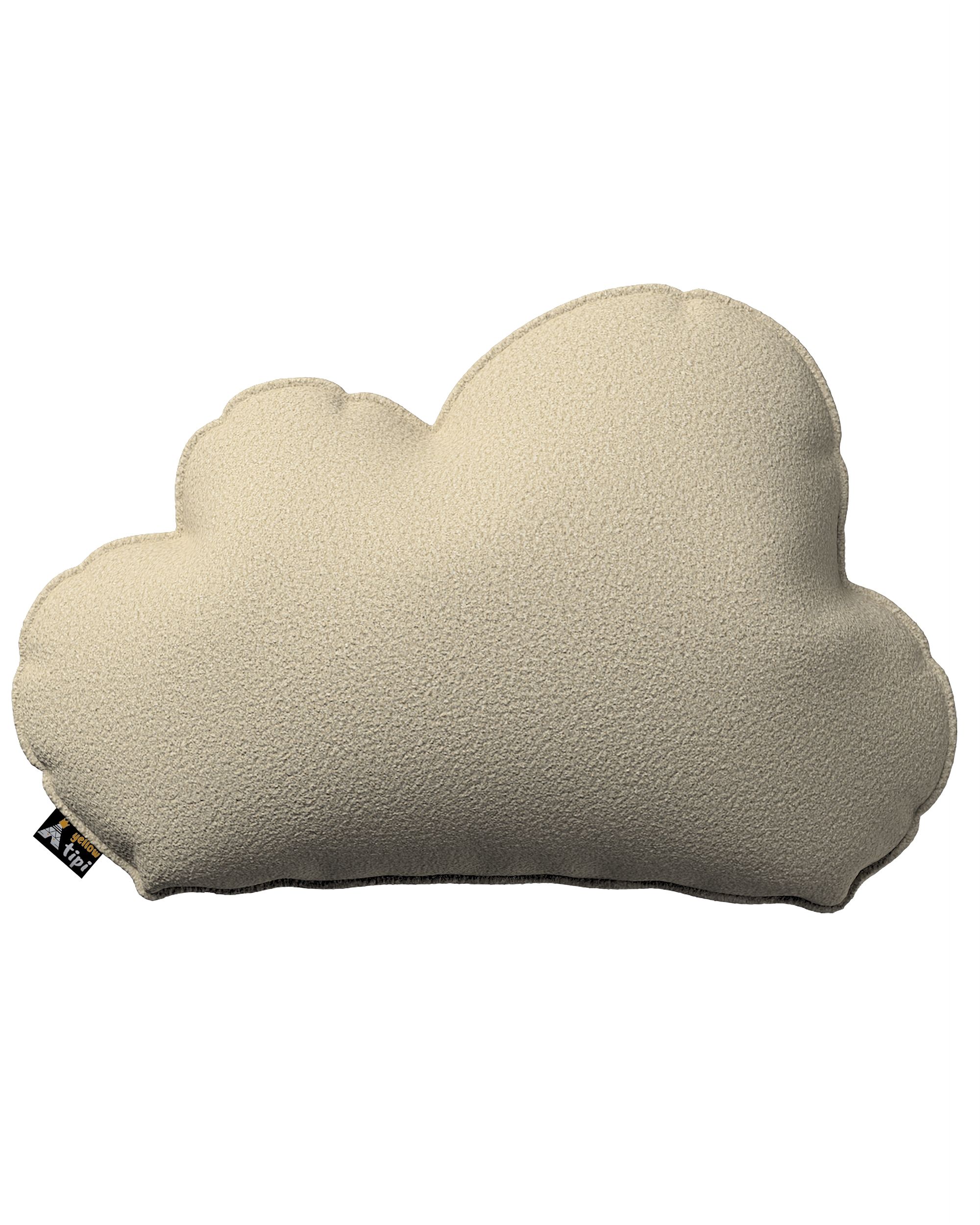 Coussin Soft Cloud couleur beige tissu tresse