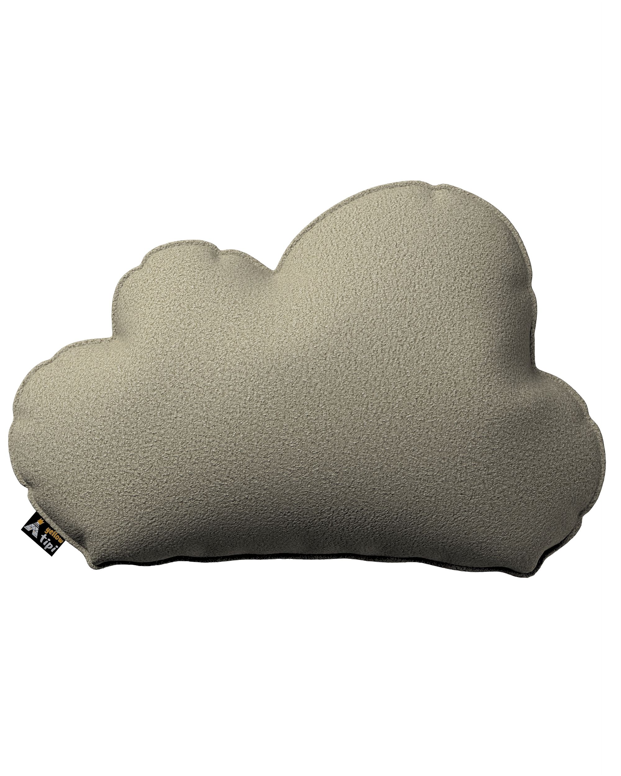 Coussin Soft Cloud couleur beige tissu tresse