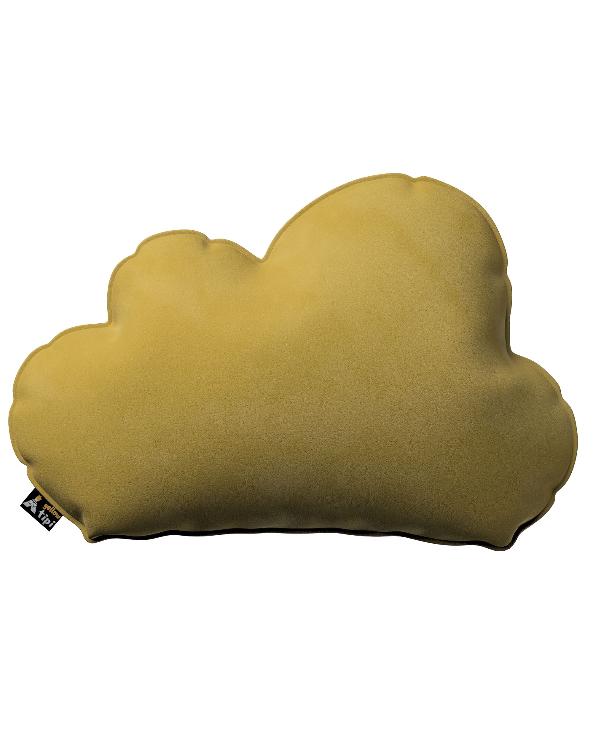 Coussin Soft Cloud couleur vert tissu brillant, velours