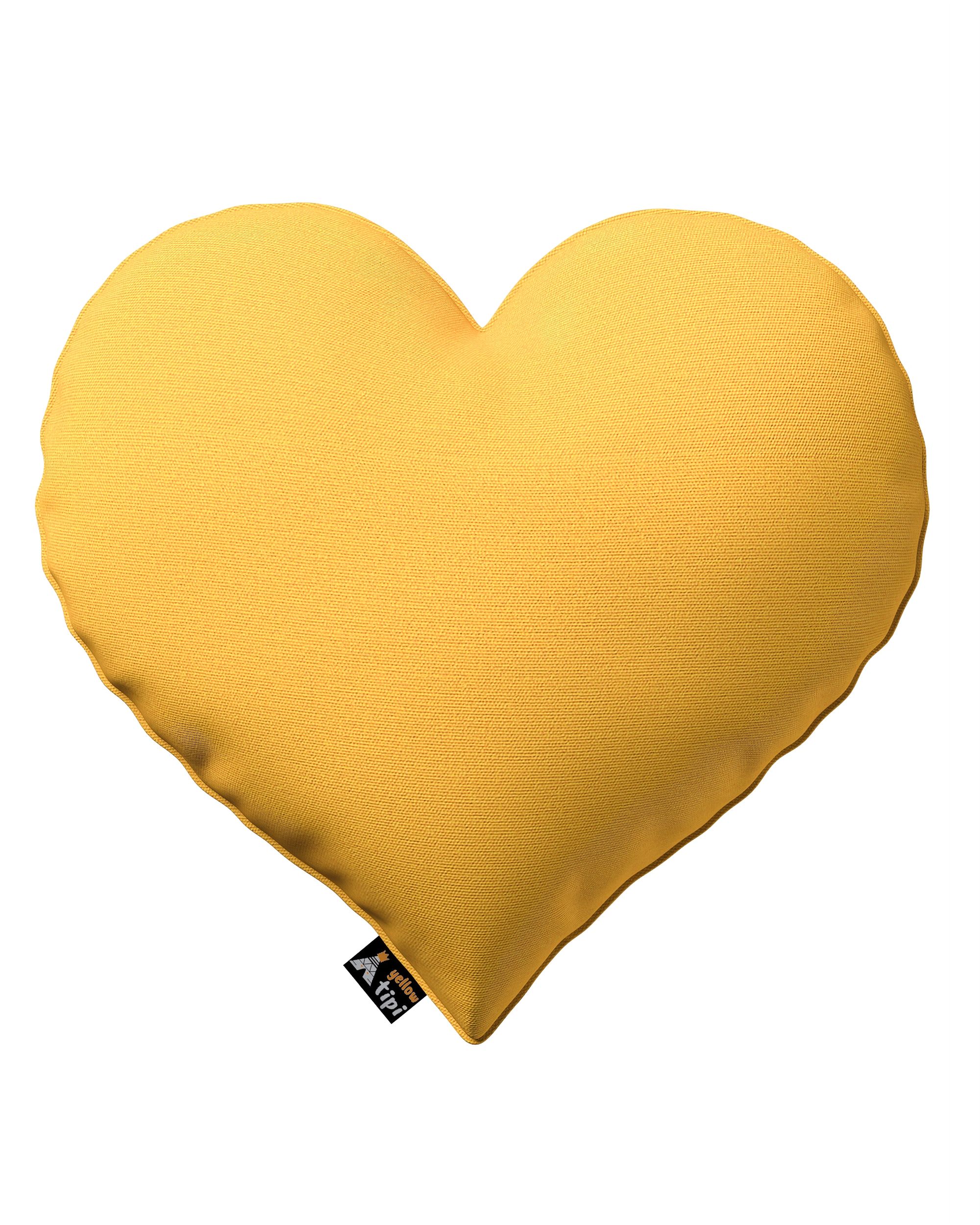 Coussin Heart of Love couleur jaune