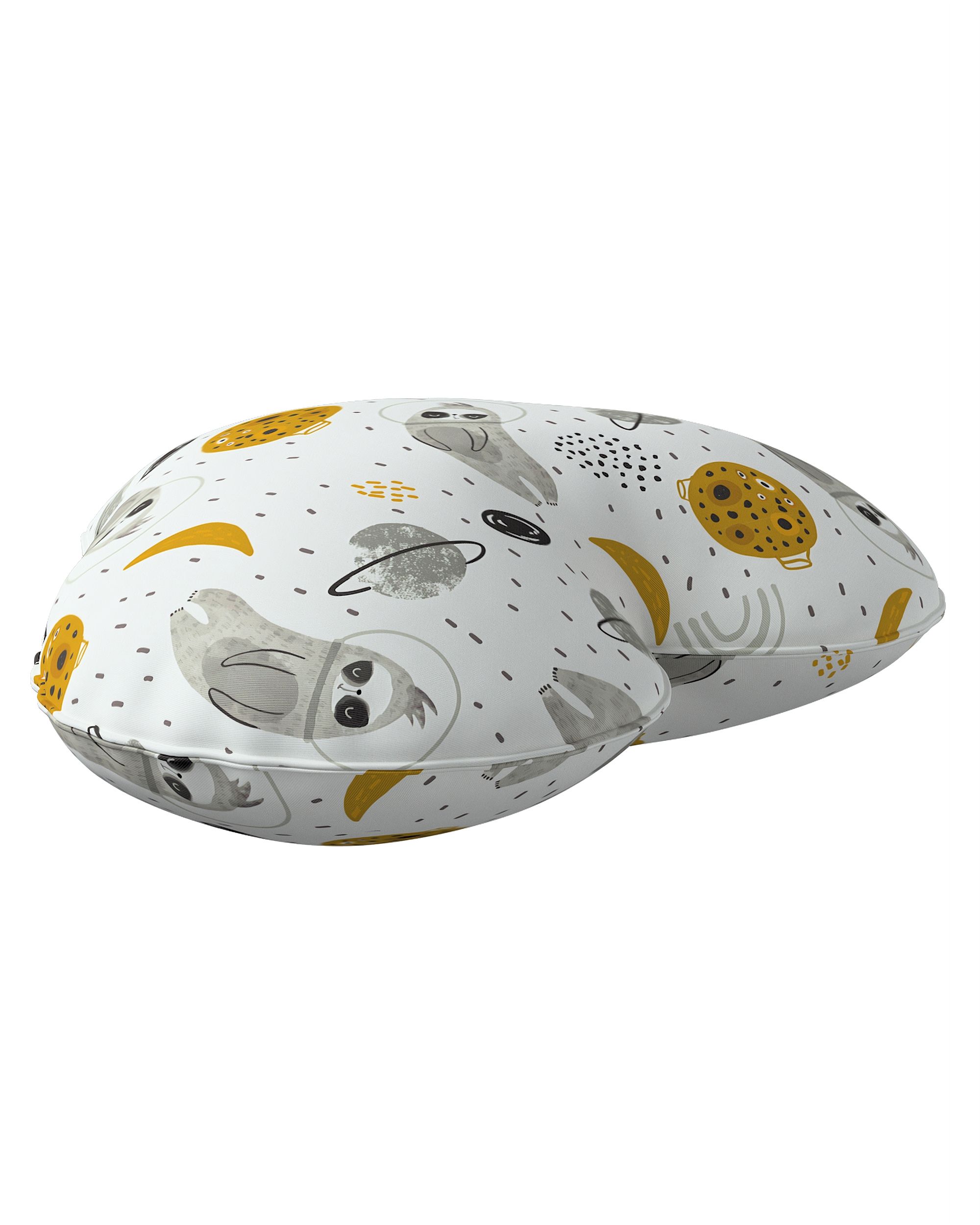 Coussin Heart of Love couleur blanc tissu à motifs (hover)