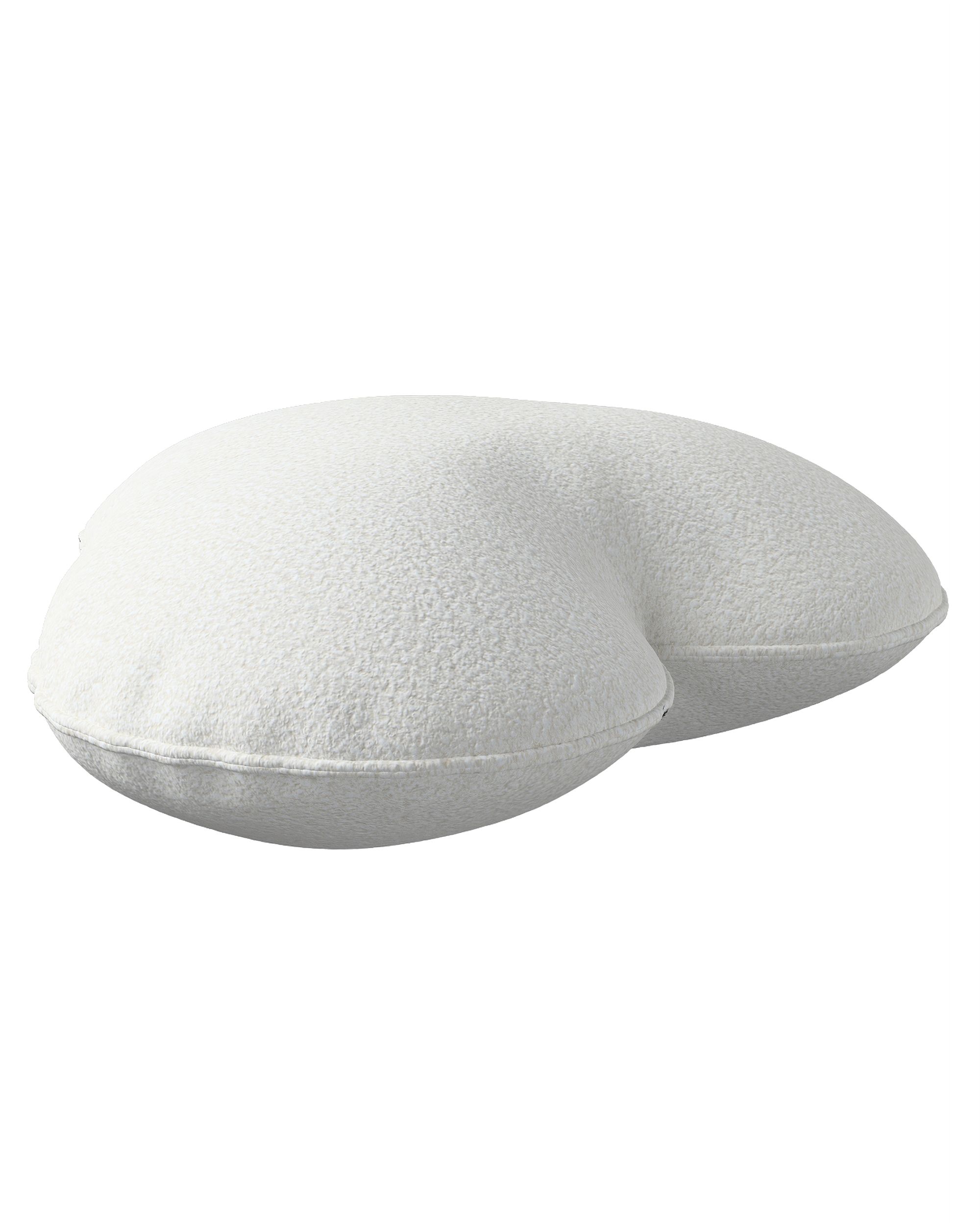 Coussin Heart of Love couleur blanc tissu tresse (hover)