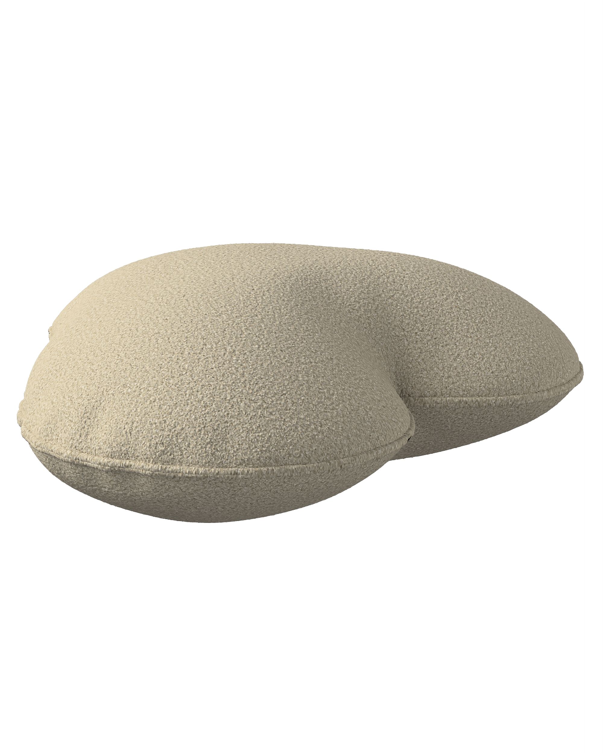 Coussin Heart of Love couleur beige tissu tresse (hover)