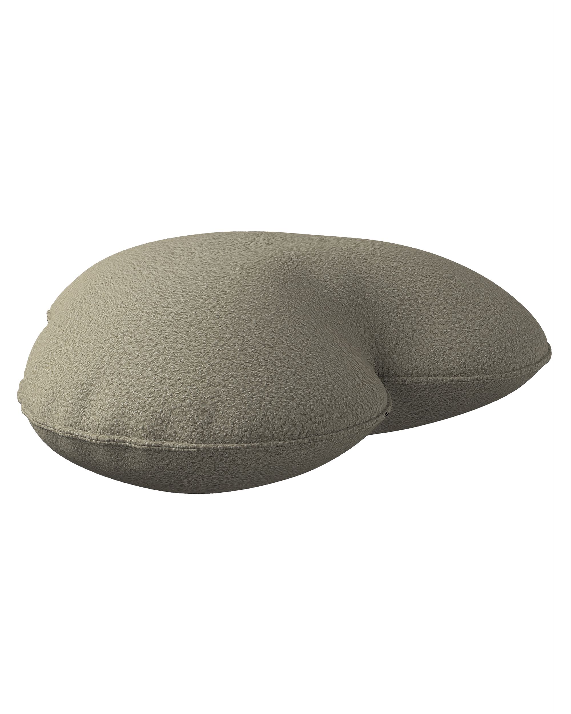 Coussin Heart of Love couleur beige tissu tresse (hover)