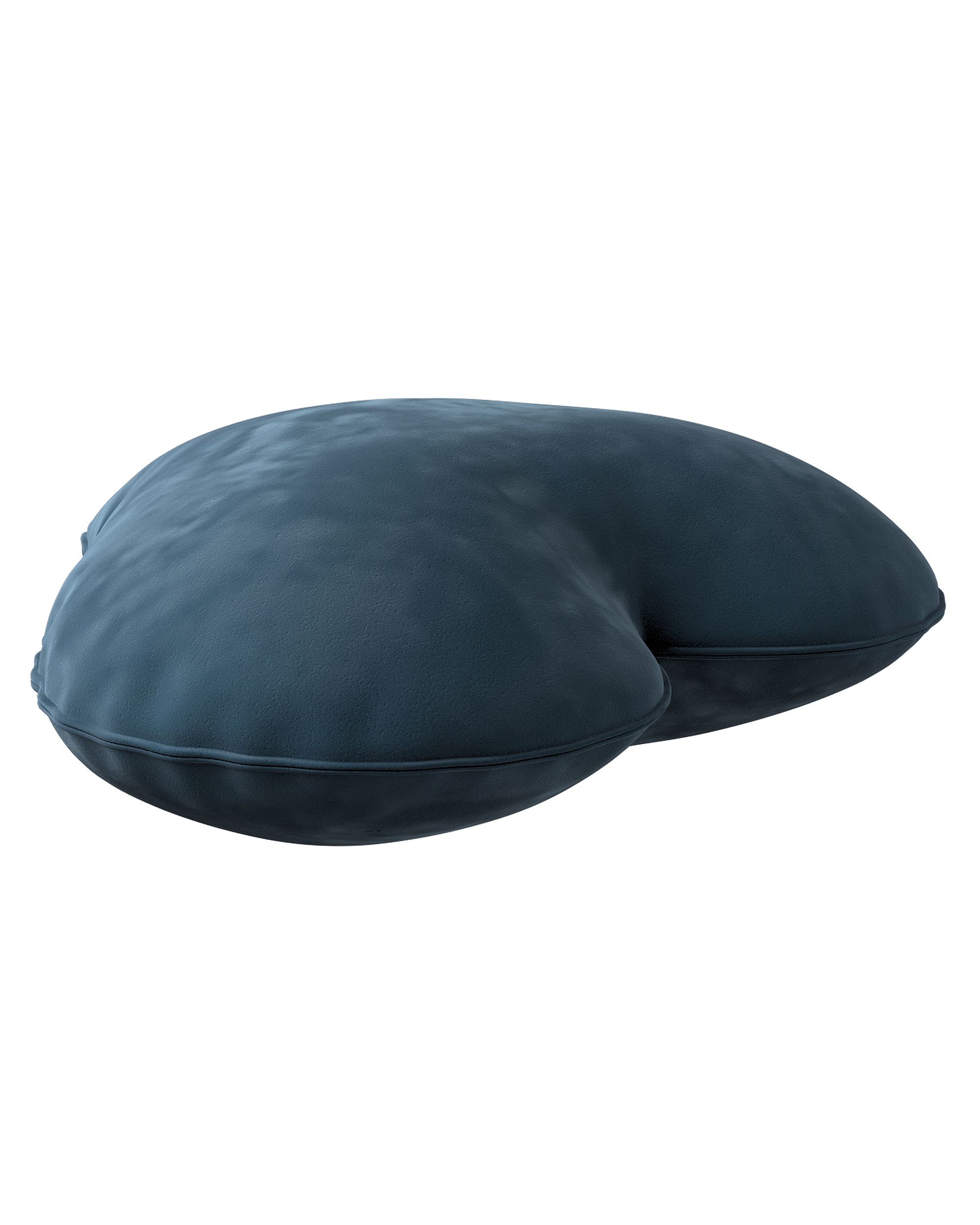 Coussin Heart of Love couleur bleu tissu brillant, velours (hover)