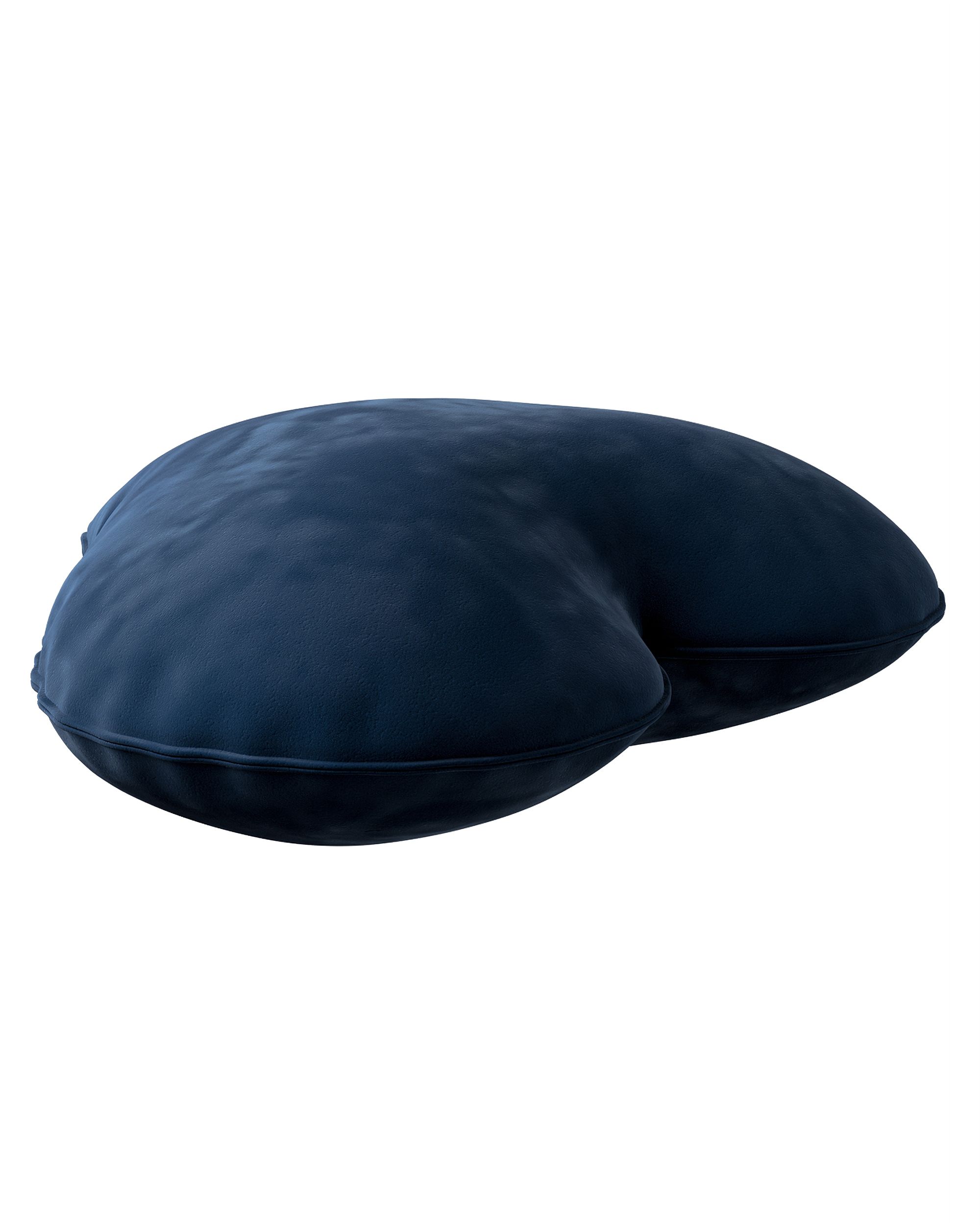 Coussin Heart of Love couleur bleu marine tissu brillant, velours (hover)