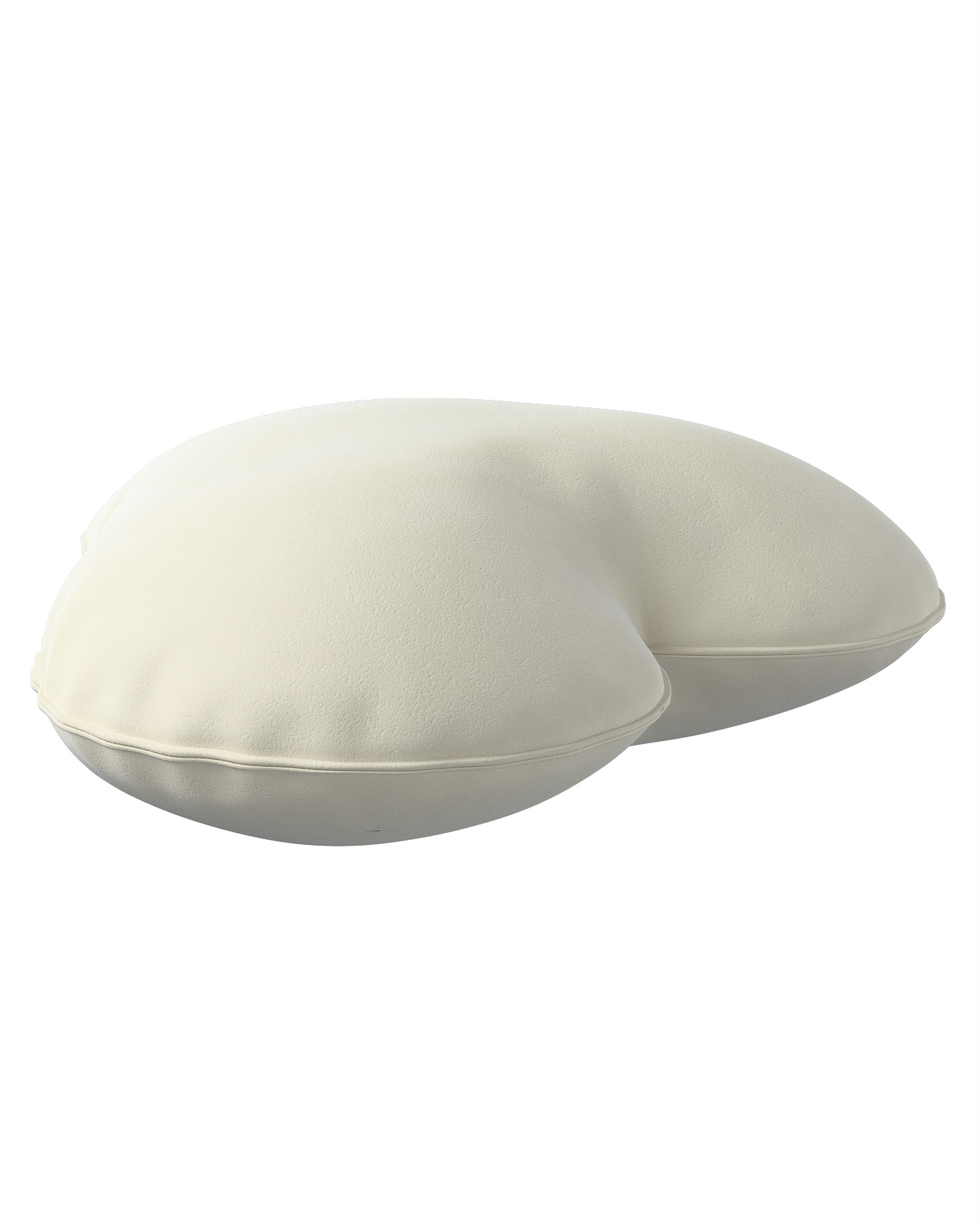 Coussin Heart of Love couleur crème tissu brillant, velours (hover)
