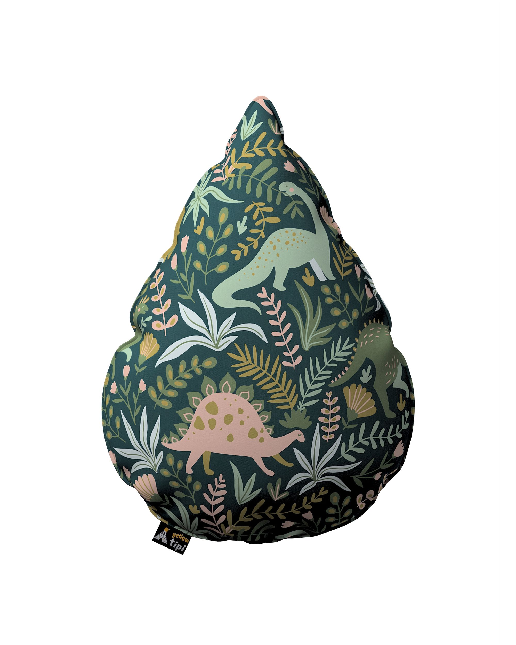 Coussin Sweet Drop couleur vert tissu à motifs