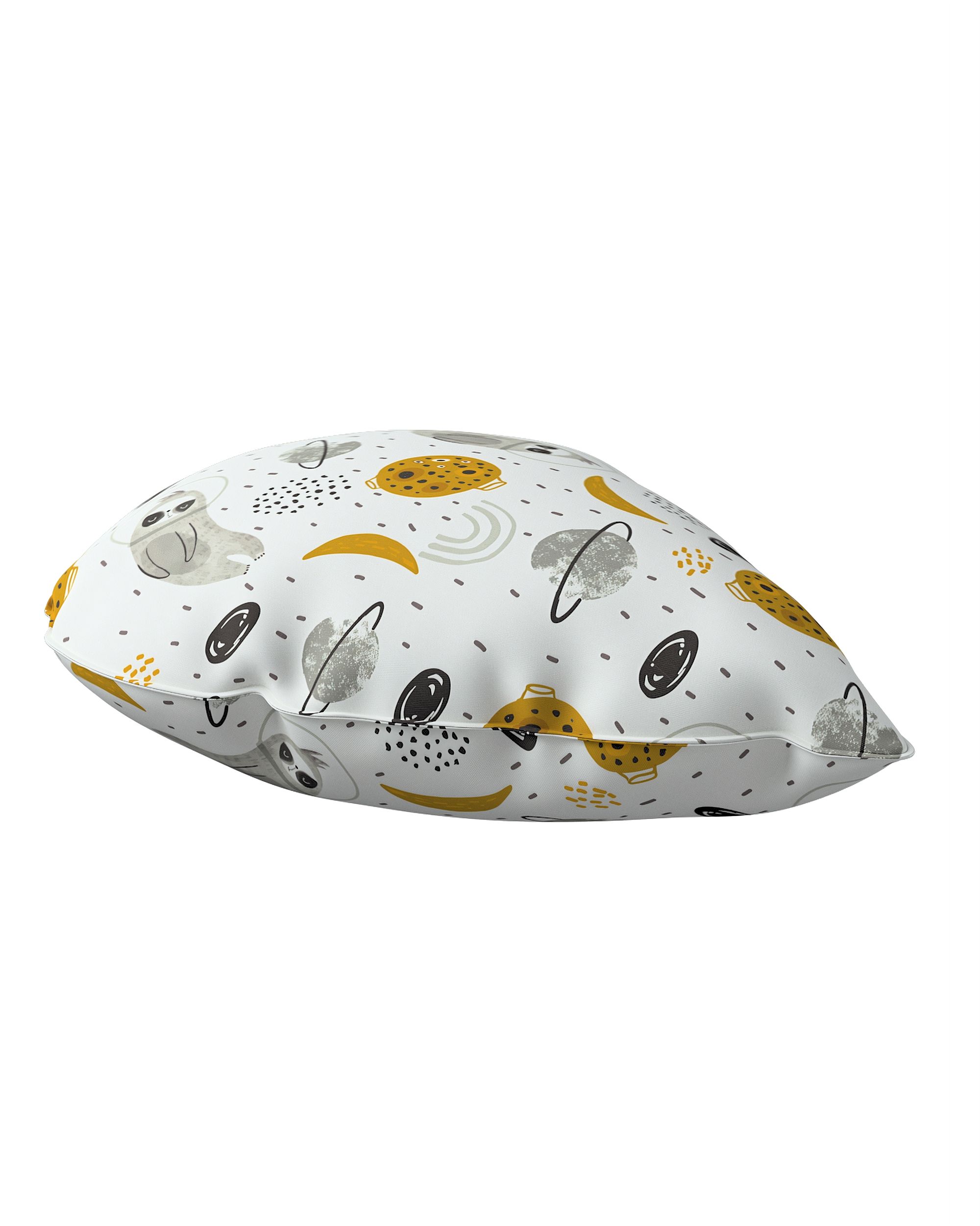 Coussin Sweet Drop couleur blanc tissu à motifs (hover)
