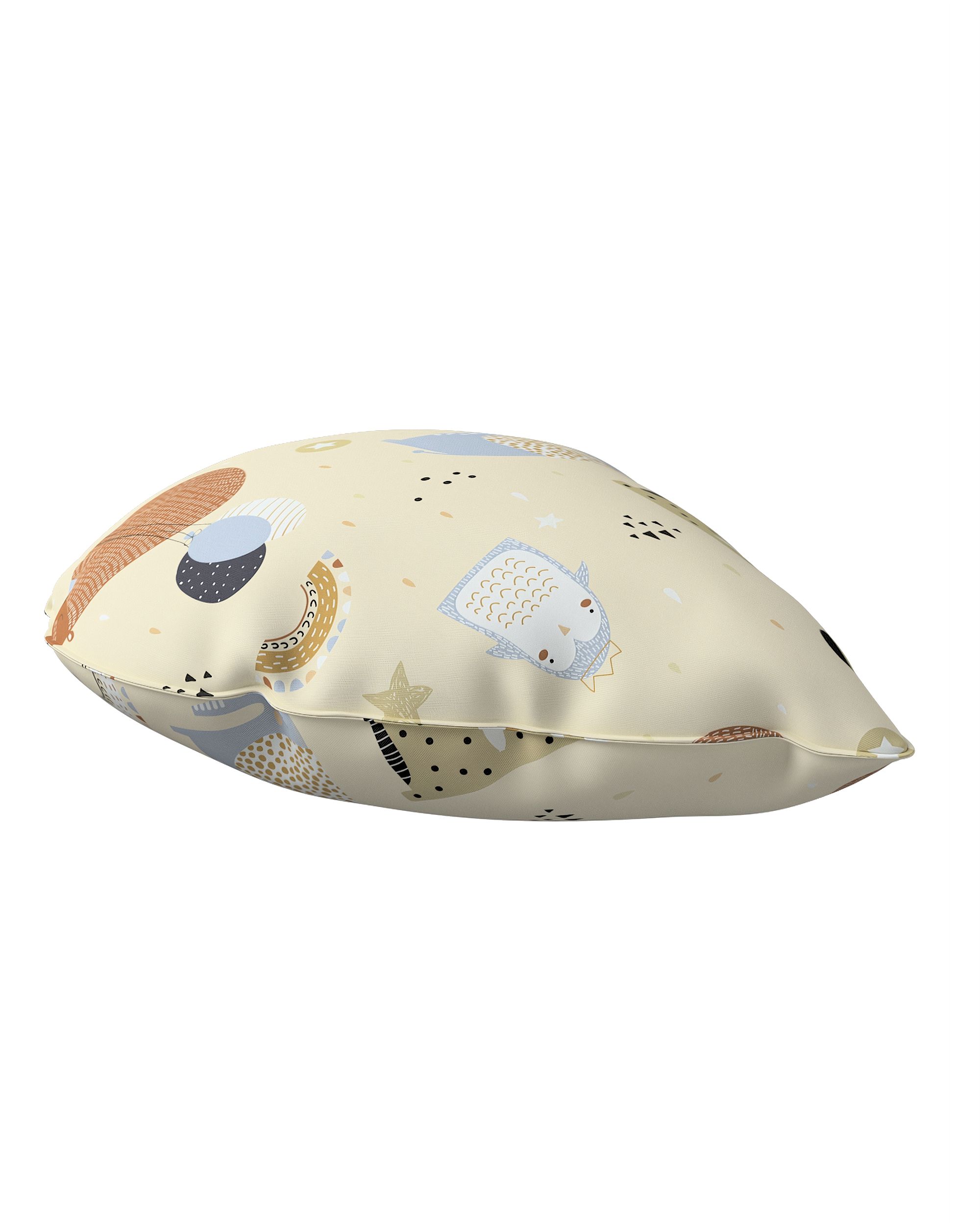 Coussin Sweet Drop couleur beige tissu à motifs (hover)