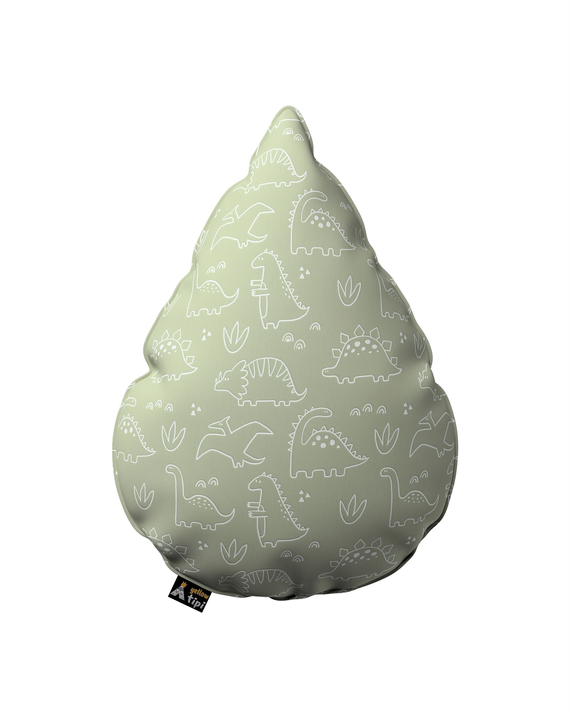 Coussin Sweet Drop couleur vert tissu à motifs