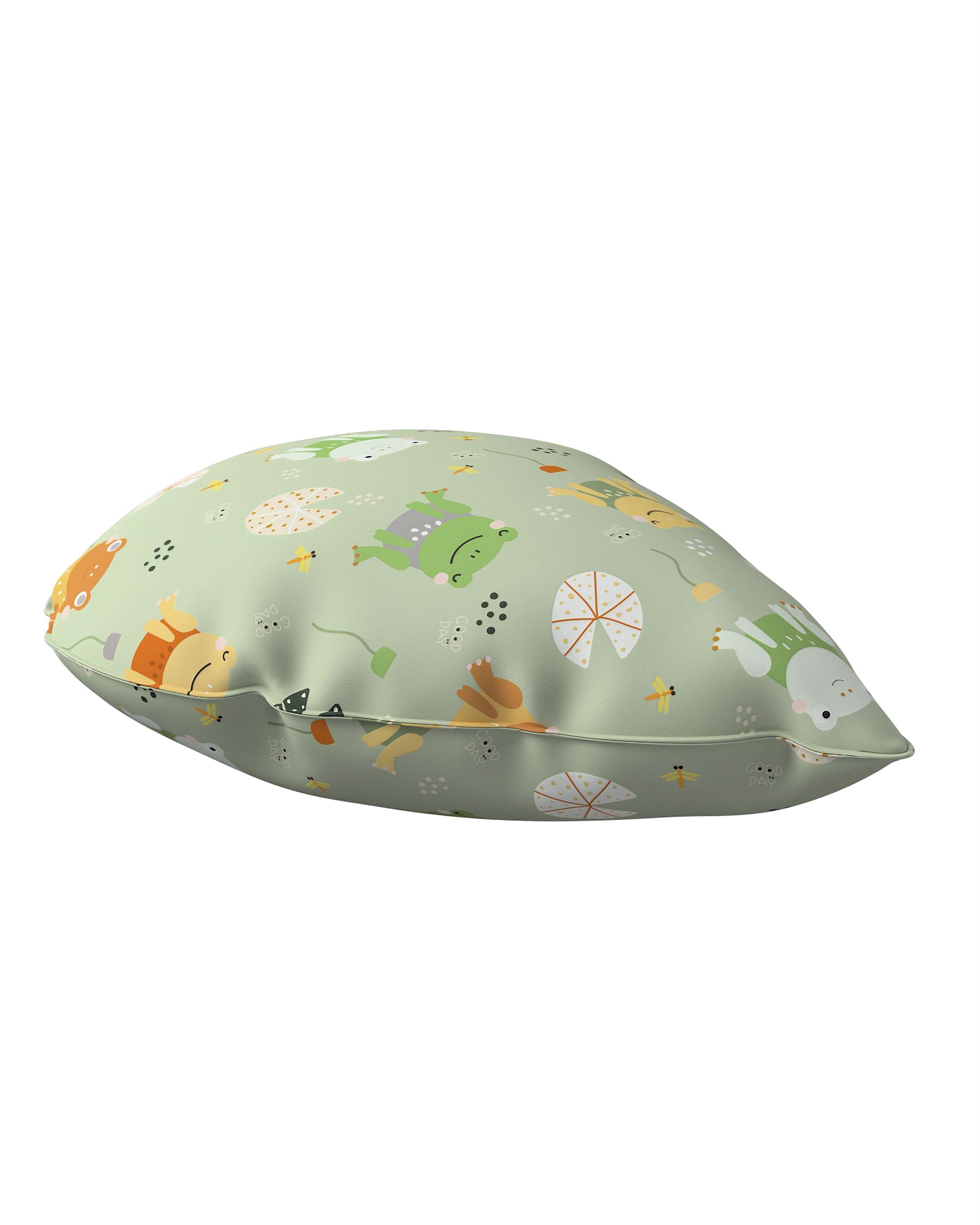 Coussin Sweet Drop couleur vert tissu à motifs (hover)