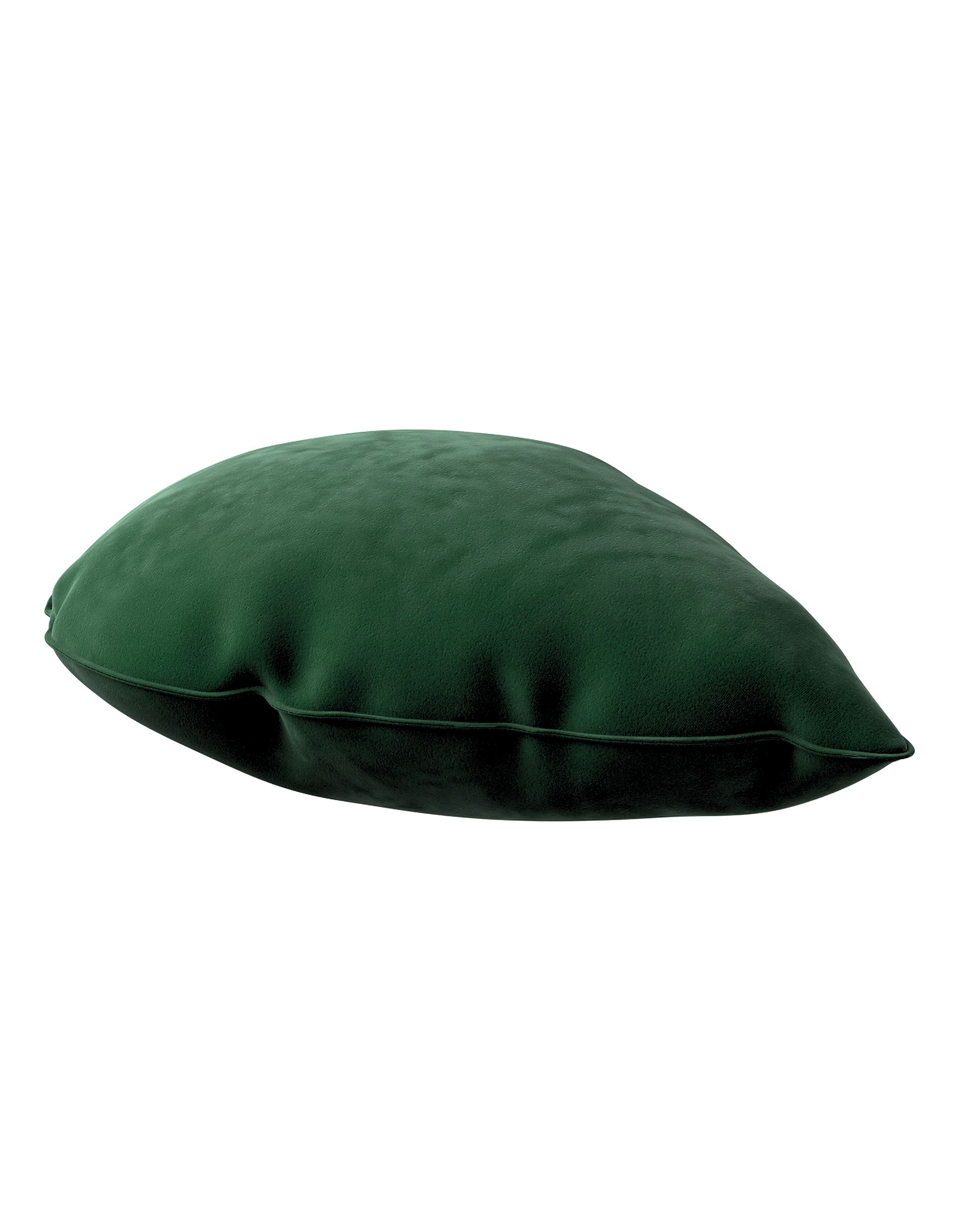 Coussin Sweet Drop couleur vert tissu brillant, velours (hover)
