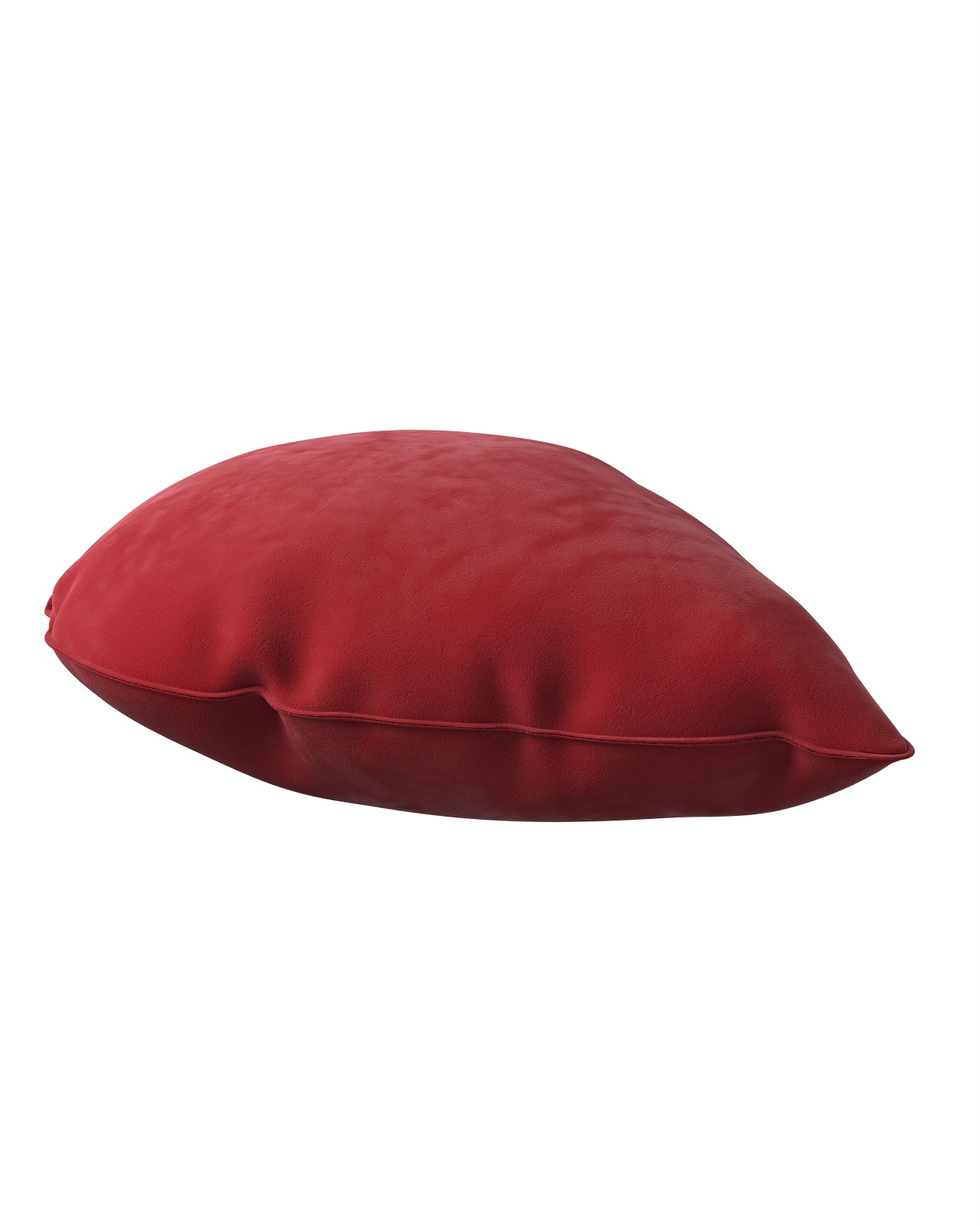 Coussin Sweet Drop couleur rouge tissu brillant, velours (hover)