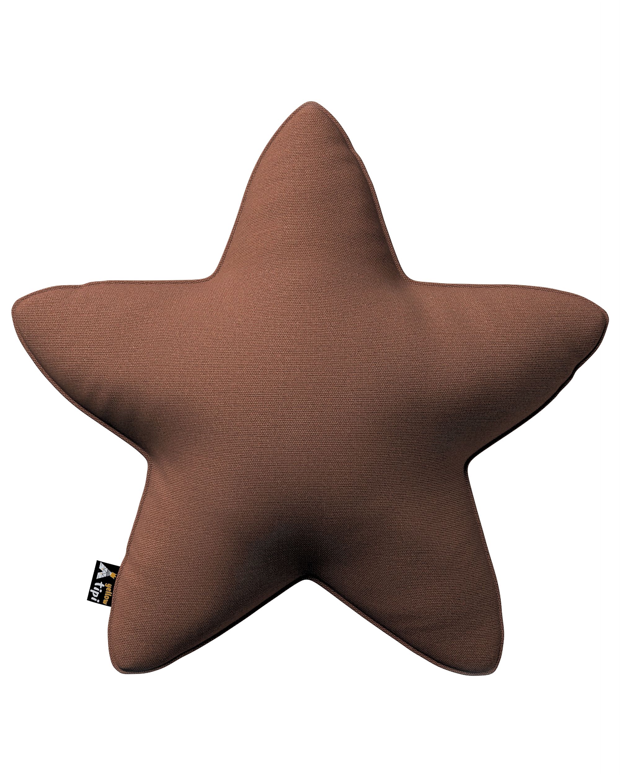 Coussin Lucky Star couleur marron