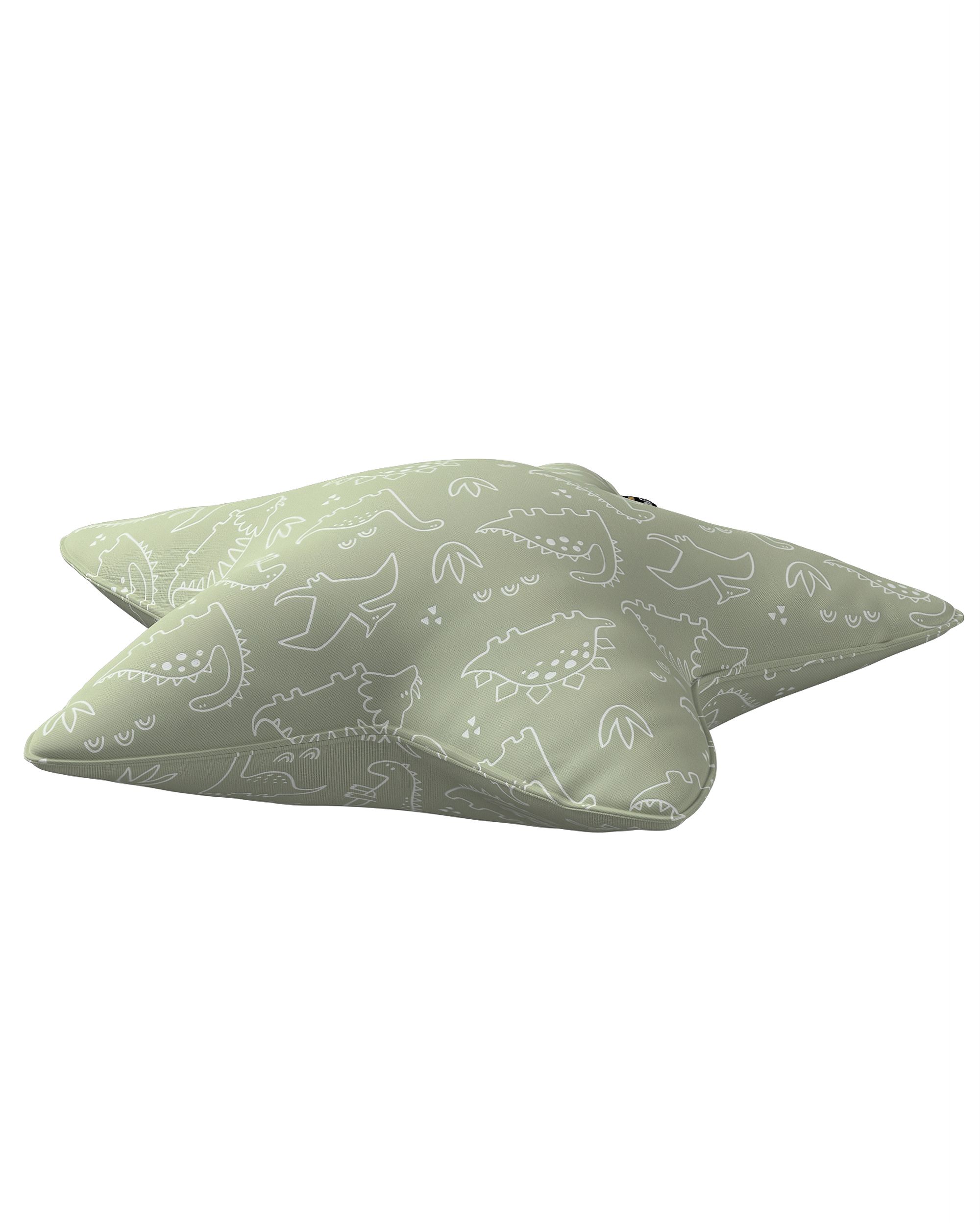 Coussin Lucky Star couleur vert tissu à motifs (hover)