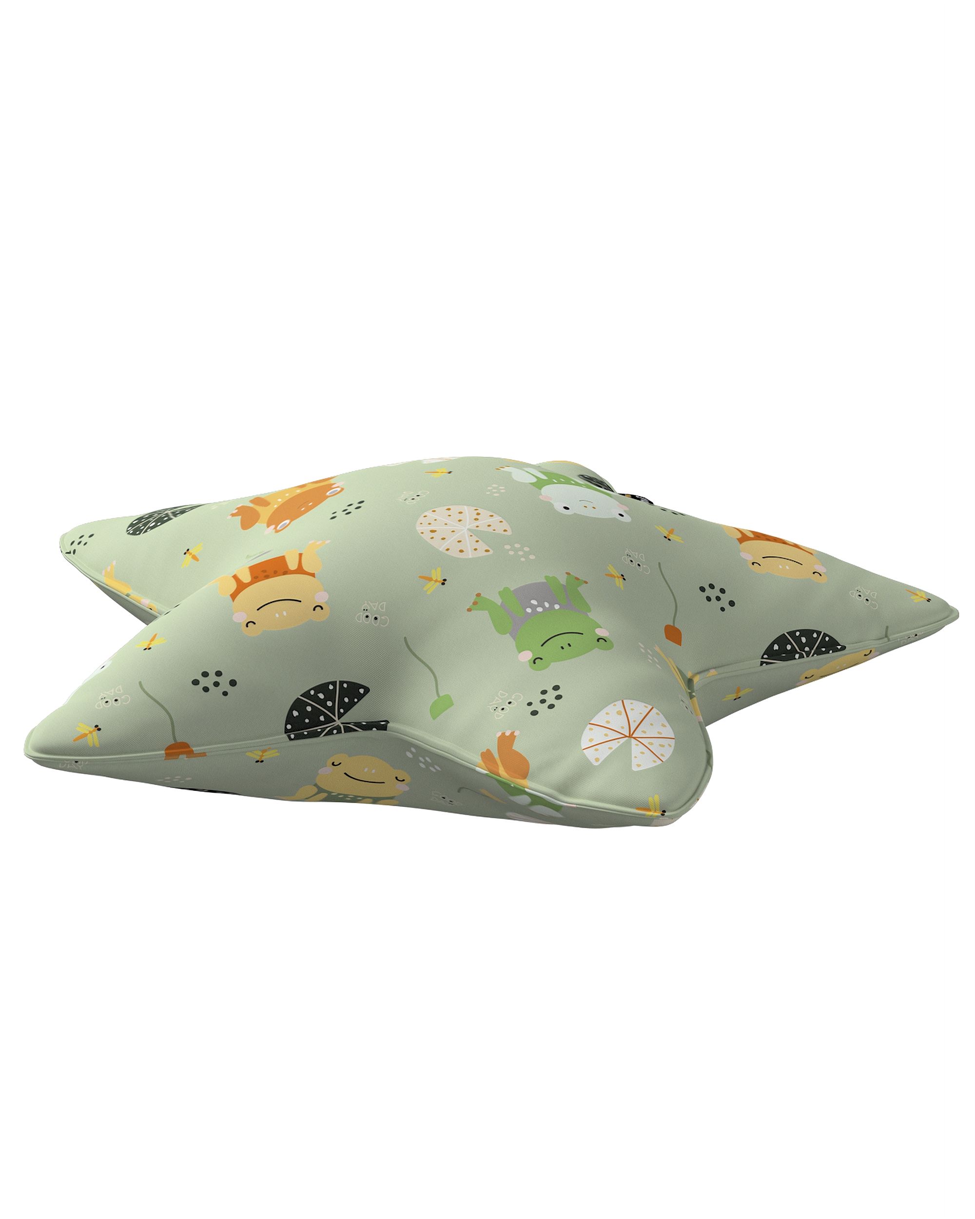 Coussin Lucky Star couleur vert tissu à motifs (hover)