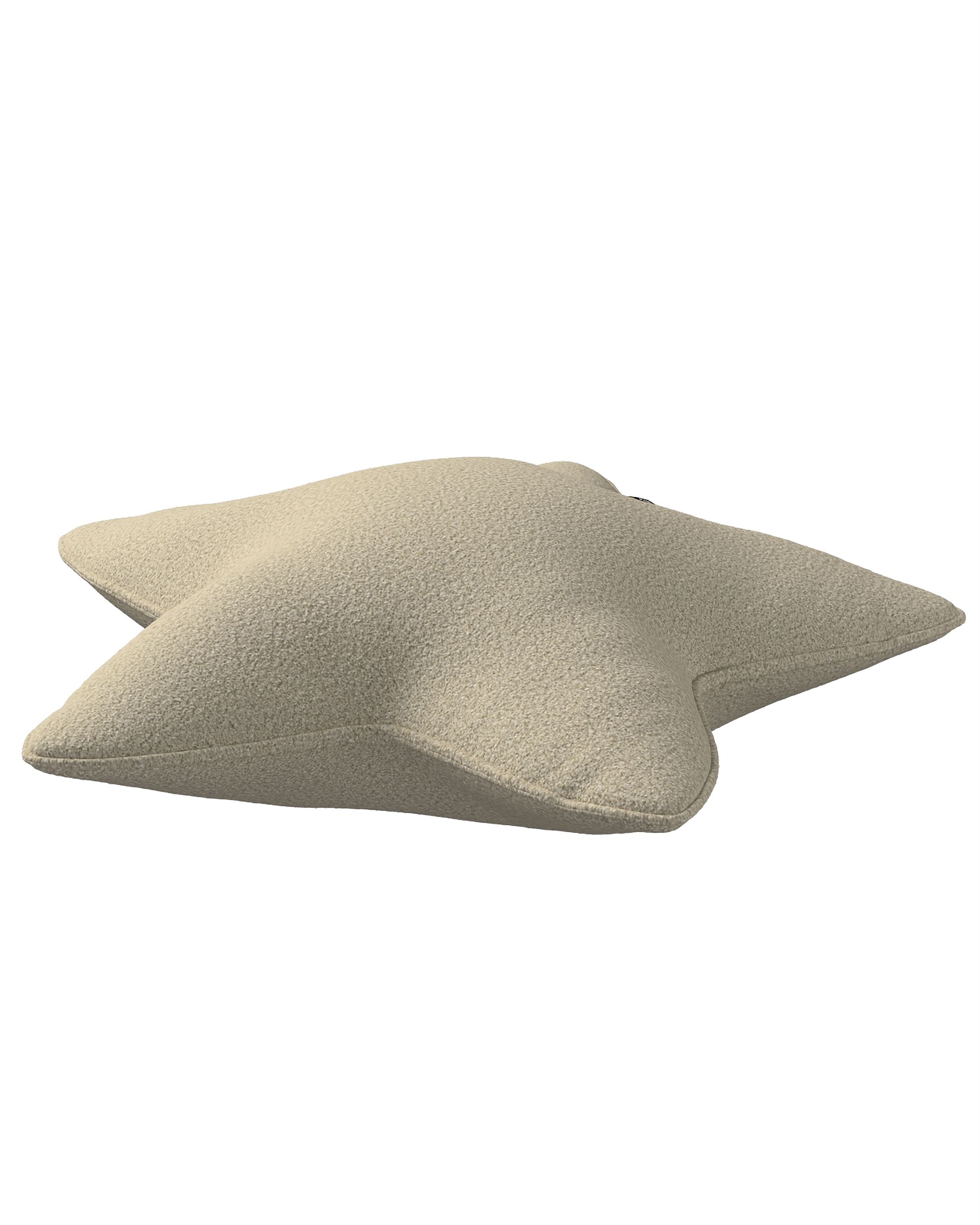 Coussin Lucky Star couleur beige tissu tresse (hover)