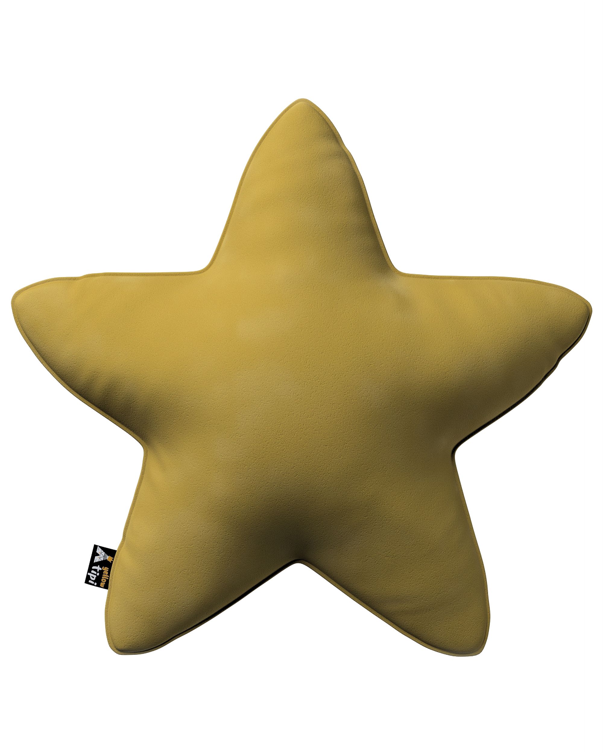 Coussin Lucky Star couleur vert tissu brillant, velours