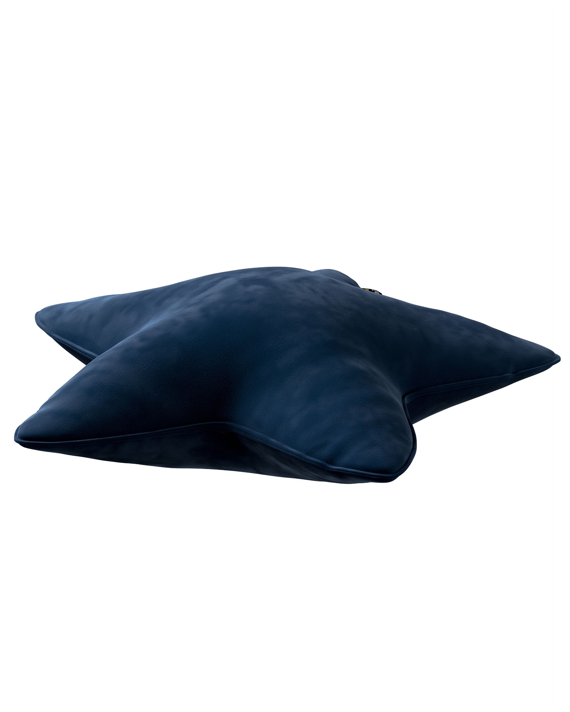 Coussin Lucky Star couleur bleu marine tissu brillant, velours (hover)