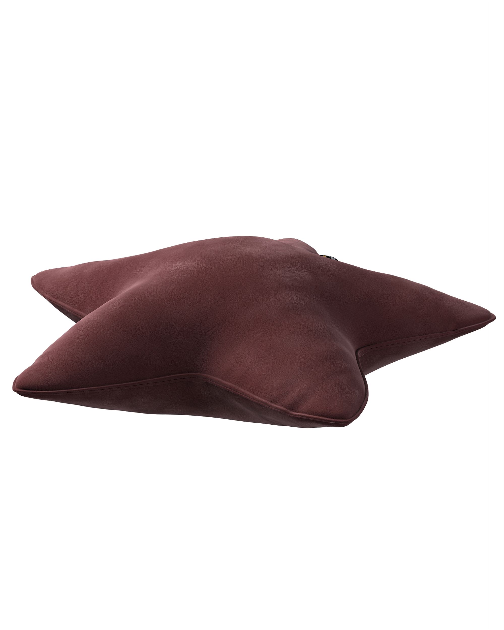 Coussin Lucky Star couleur rouge tissu brillant, velours (hover)