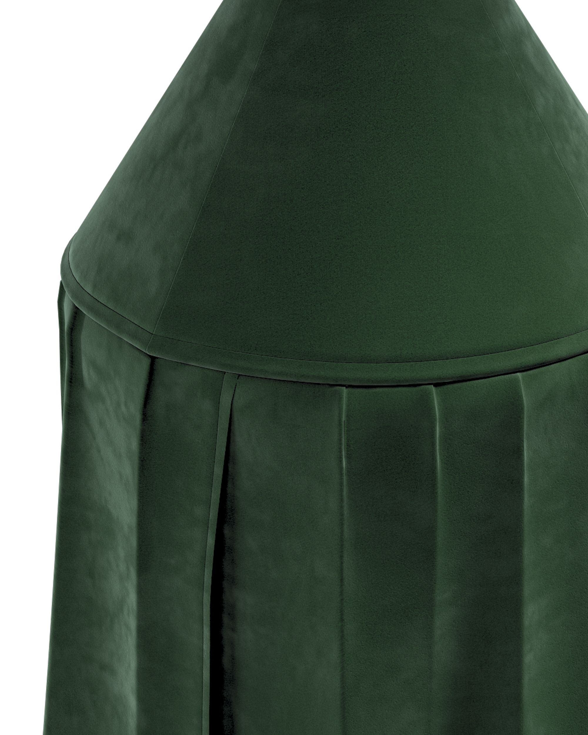 Baldaquin couleur vert tissu brillant, velours (hover)