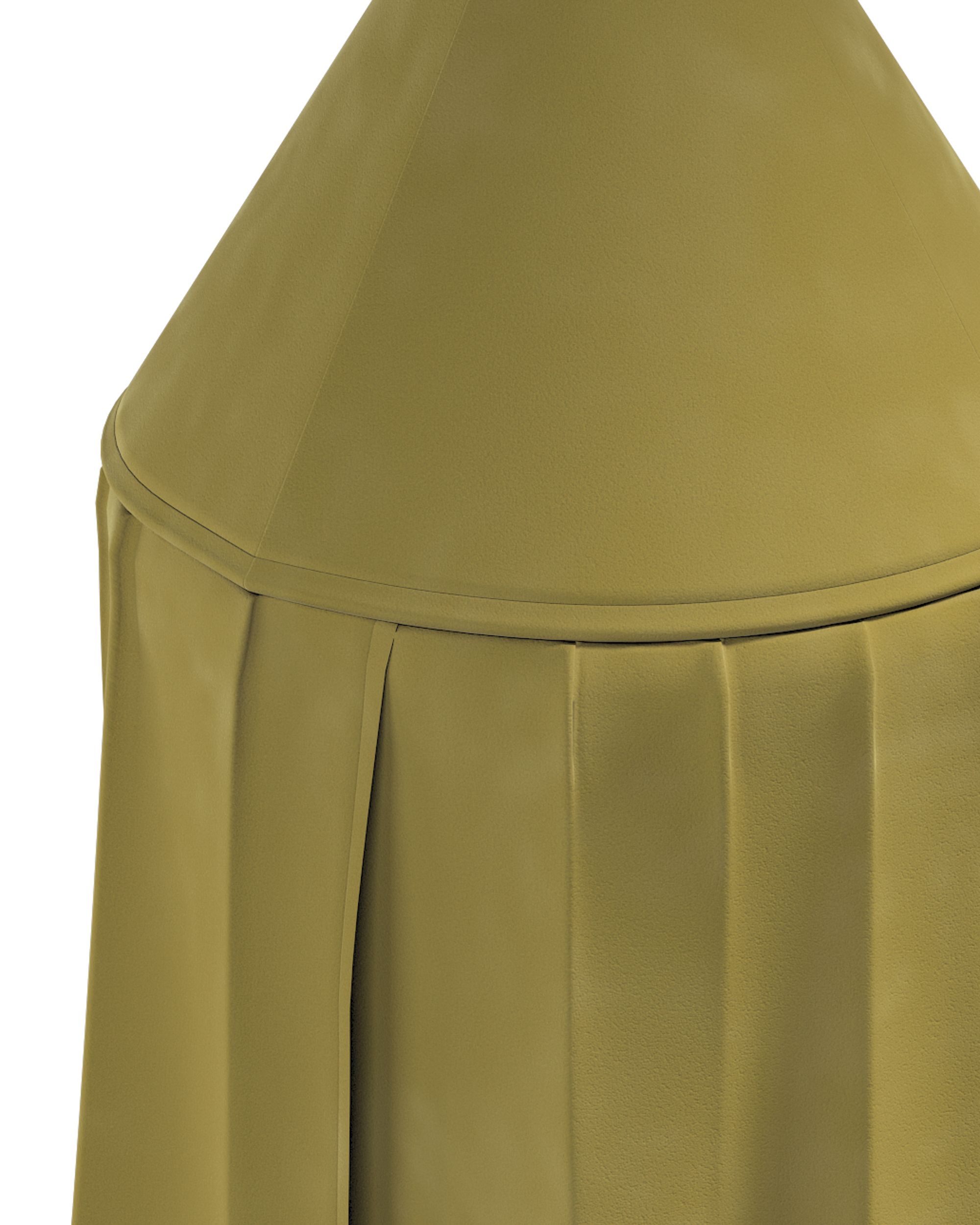 Baldaquin couleur vert tissu brillant, velours (hover)
