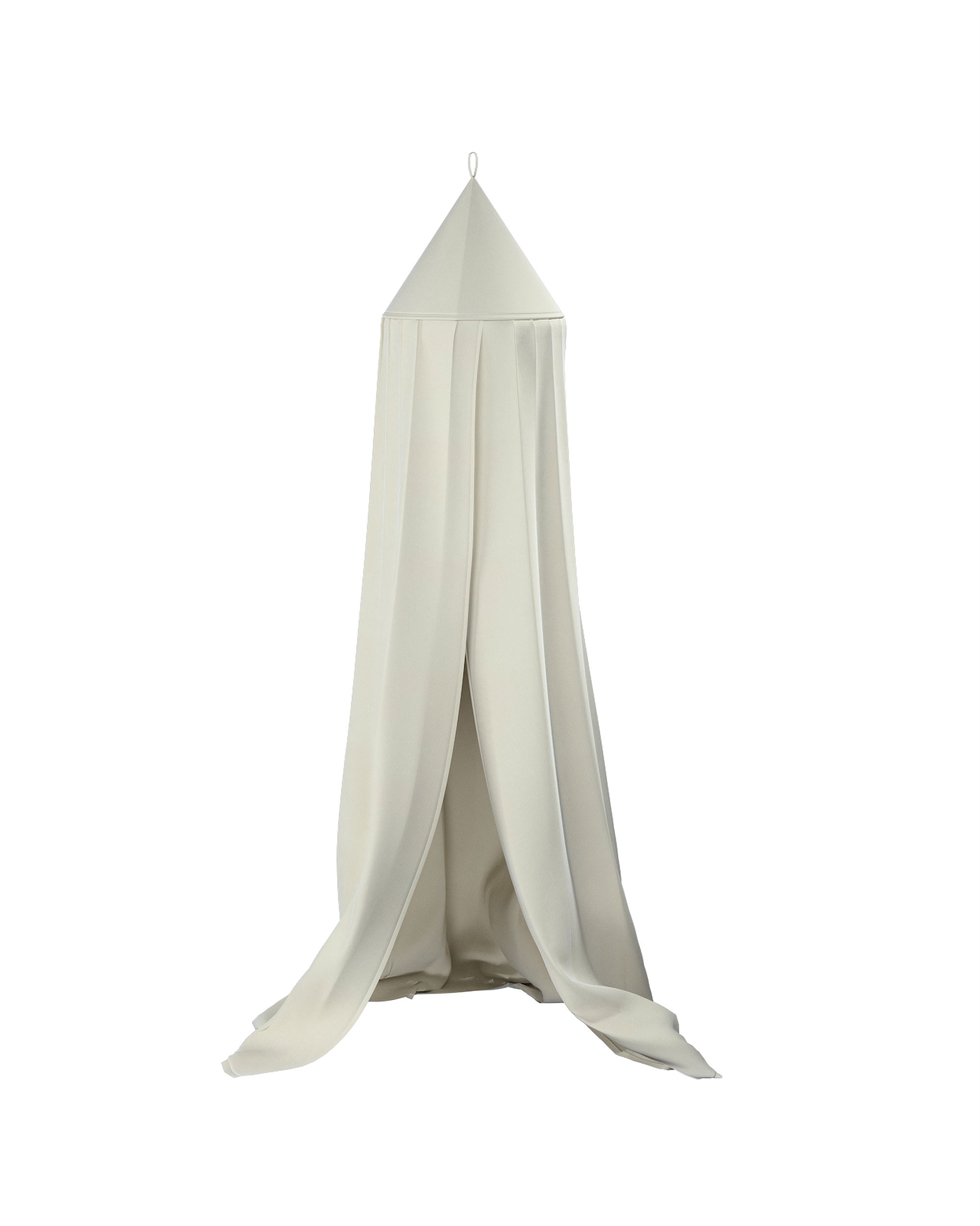 Baldaquin couleur crème tissu brillant, velours